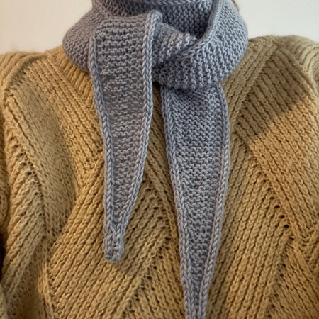 Knit sophie scarf in grey