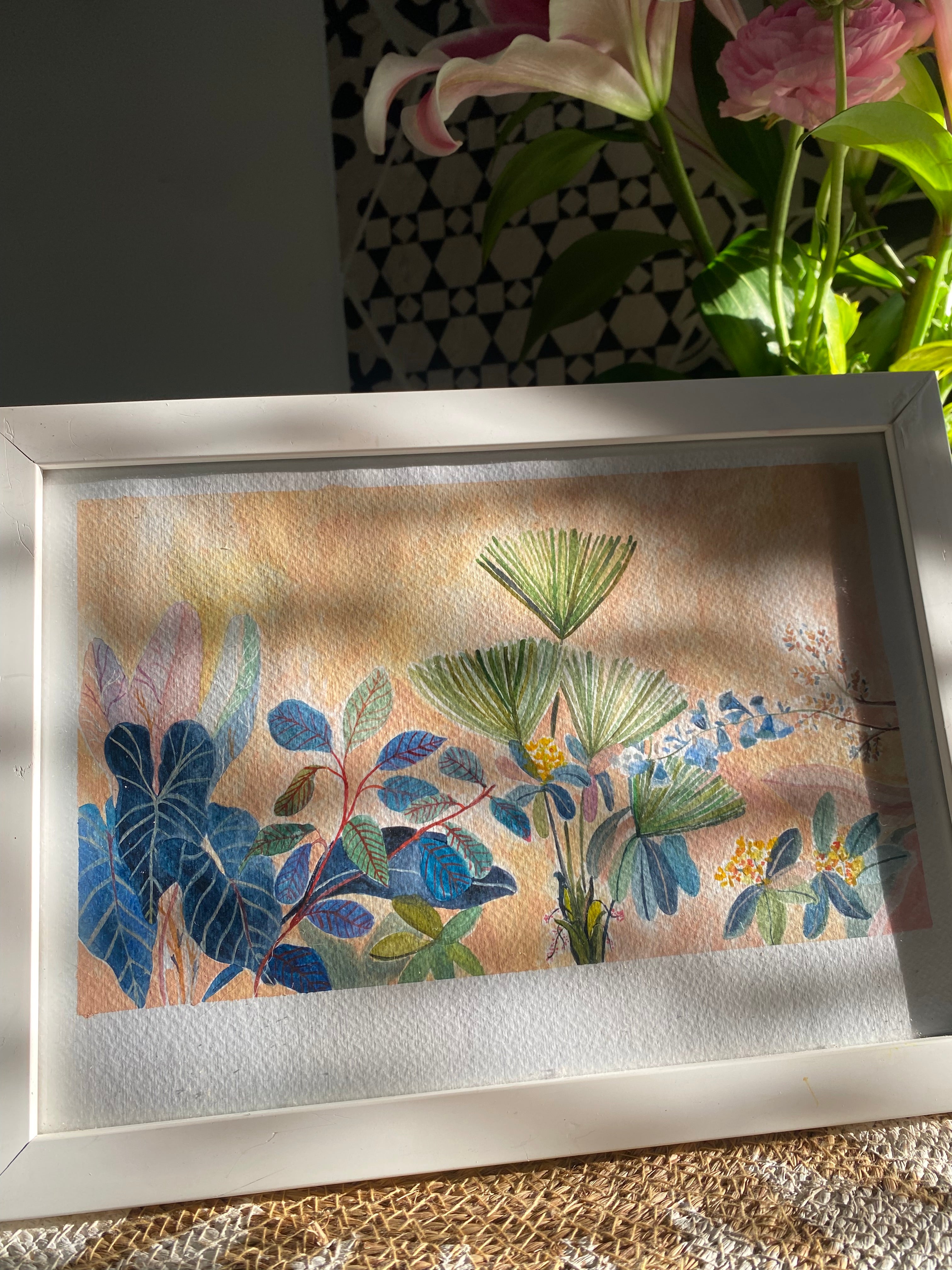 Hand made botanical watercolour