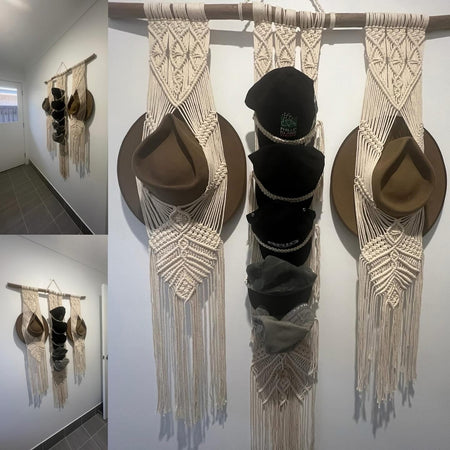 Macrame Hats & Caps Hanger