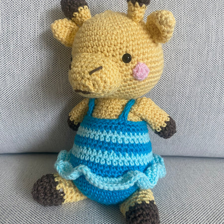 Giraffe - Crocheted cotton toy