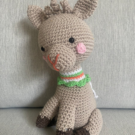 Llama - crocheted cotton toy