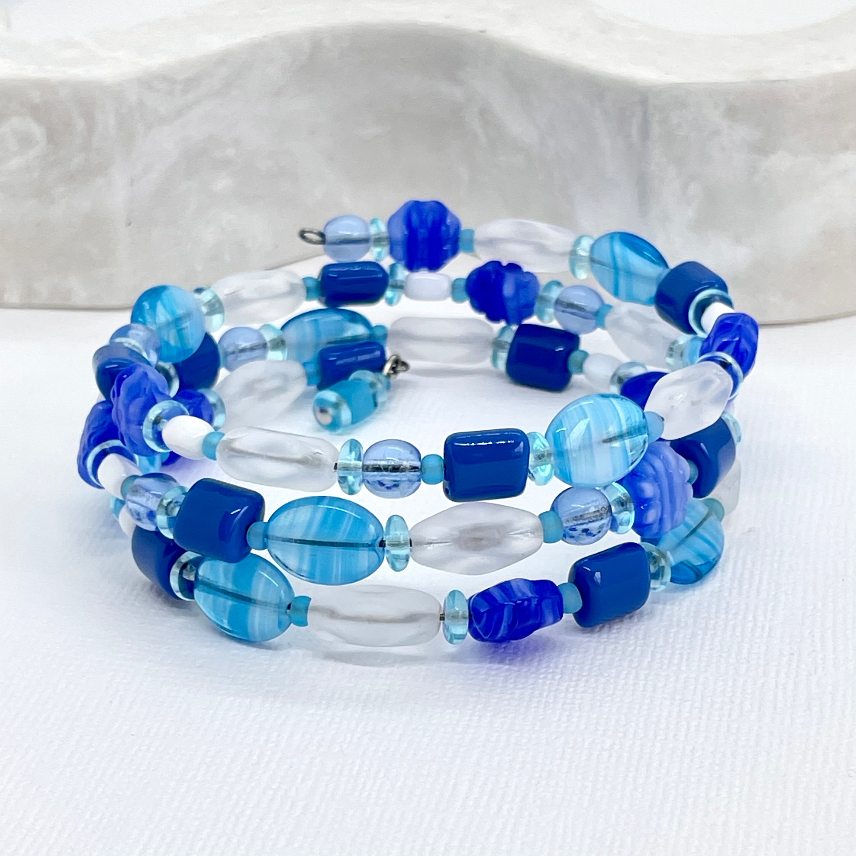 Glass Bead Wrap Bracelets