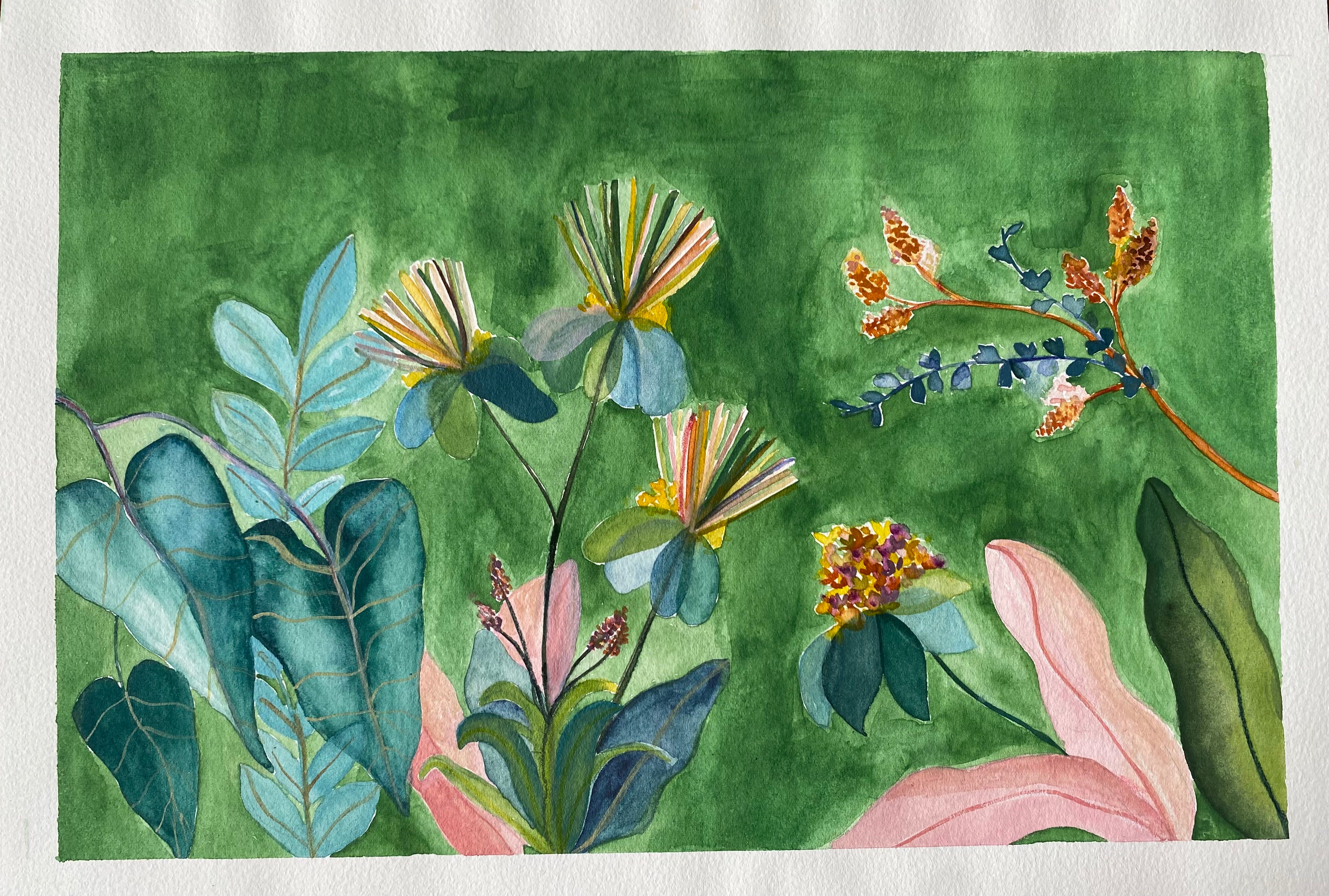 Hand made botanical watercolour
