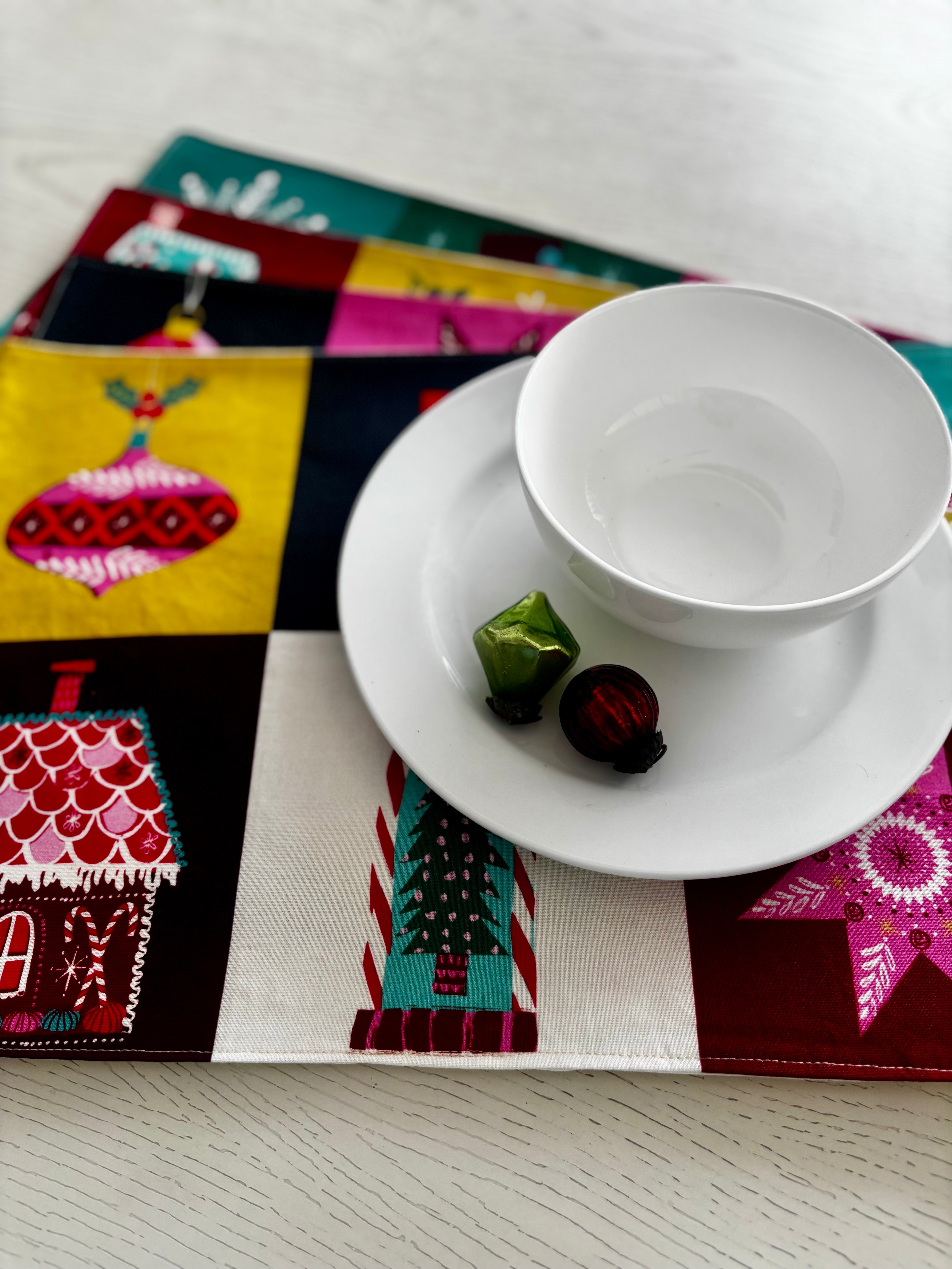 Sustainable Christmas Placemats Handmade