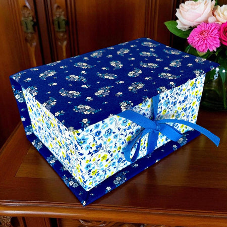 Liberty Fabric Covered Storage or Sewing Box