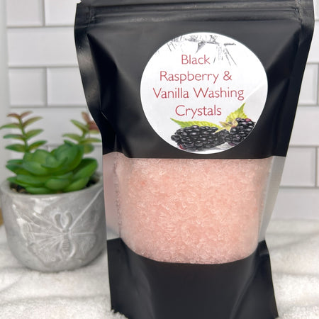 Handmade Washing Crystals | Black Raspberry & Vanilla Fragrance | Natural Fabric Softener