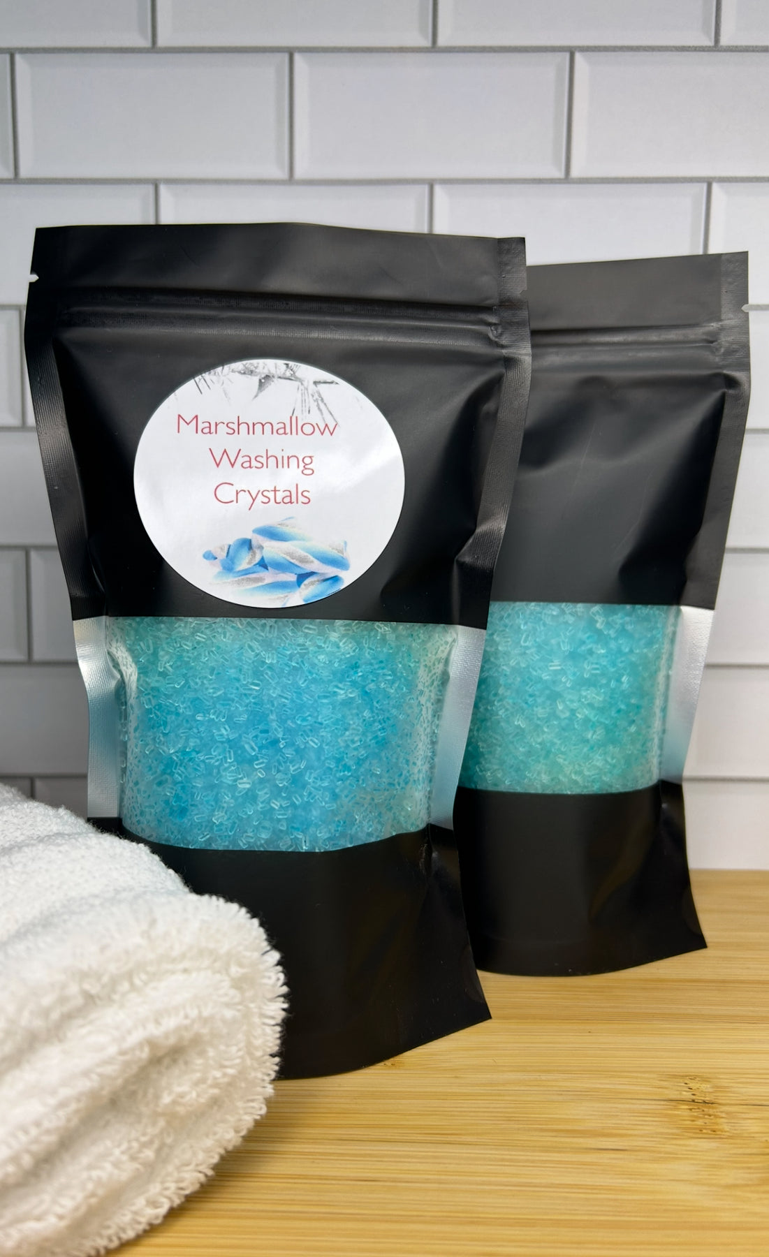 Handmade Washing Crystals | Marshmallow Fragrance | Natural Fabric Softener Alternative