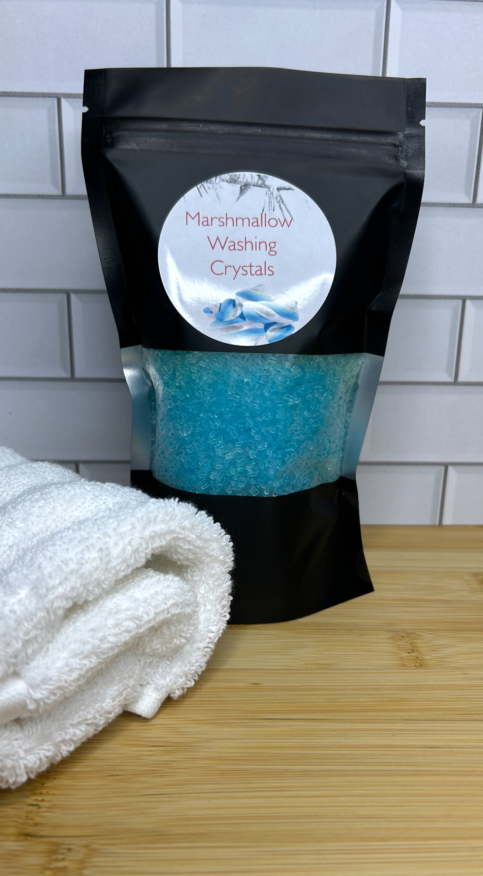 Handmade Washing Crystals | Marshmallow Fragrance | Natural Fabric Softener Alternative