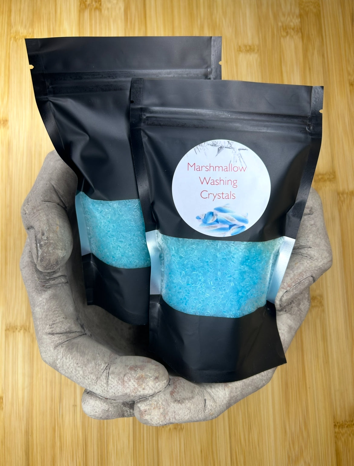 Handmade Washing Crystals | Marshmallow Fragrance | Natural Fabric Softener Alternative