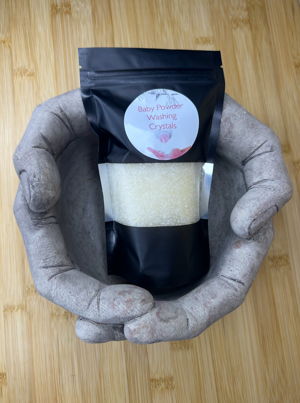 Handmade Washing Crystals | Baby Powder Fragrance | Natural Fabric Softener Alternative