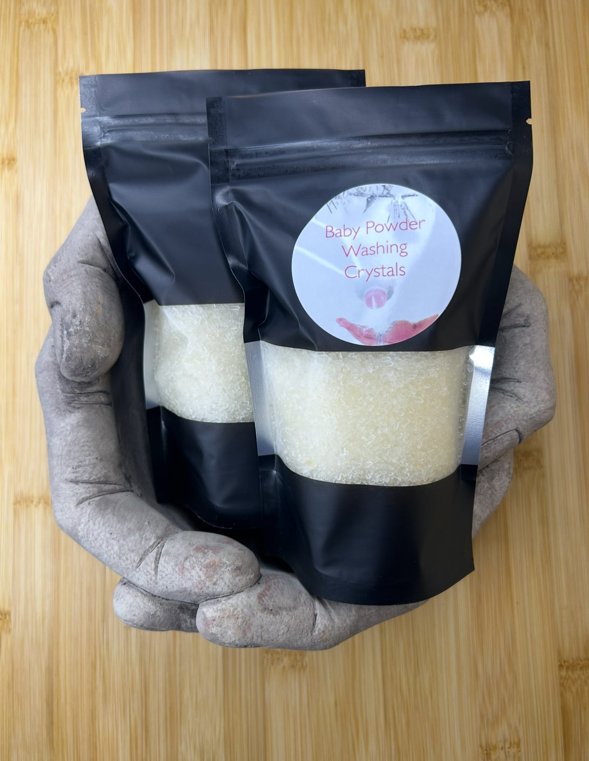 Handmade Washing Crystals | Baby Powder Fragrance | Natural Fabric Softener Alternative