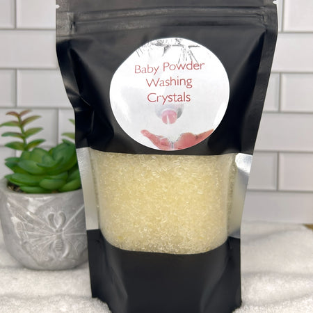 Handmade Washing Crystals | Baby Powder Fragrance | Natural Fabric Softener Alternative