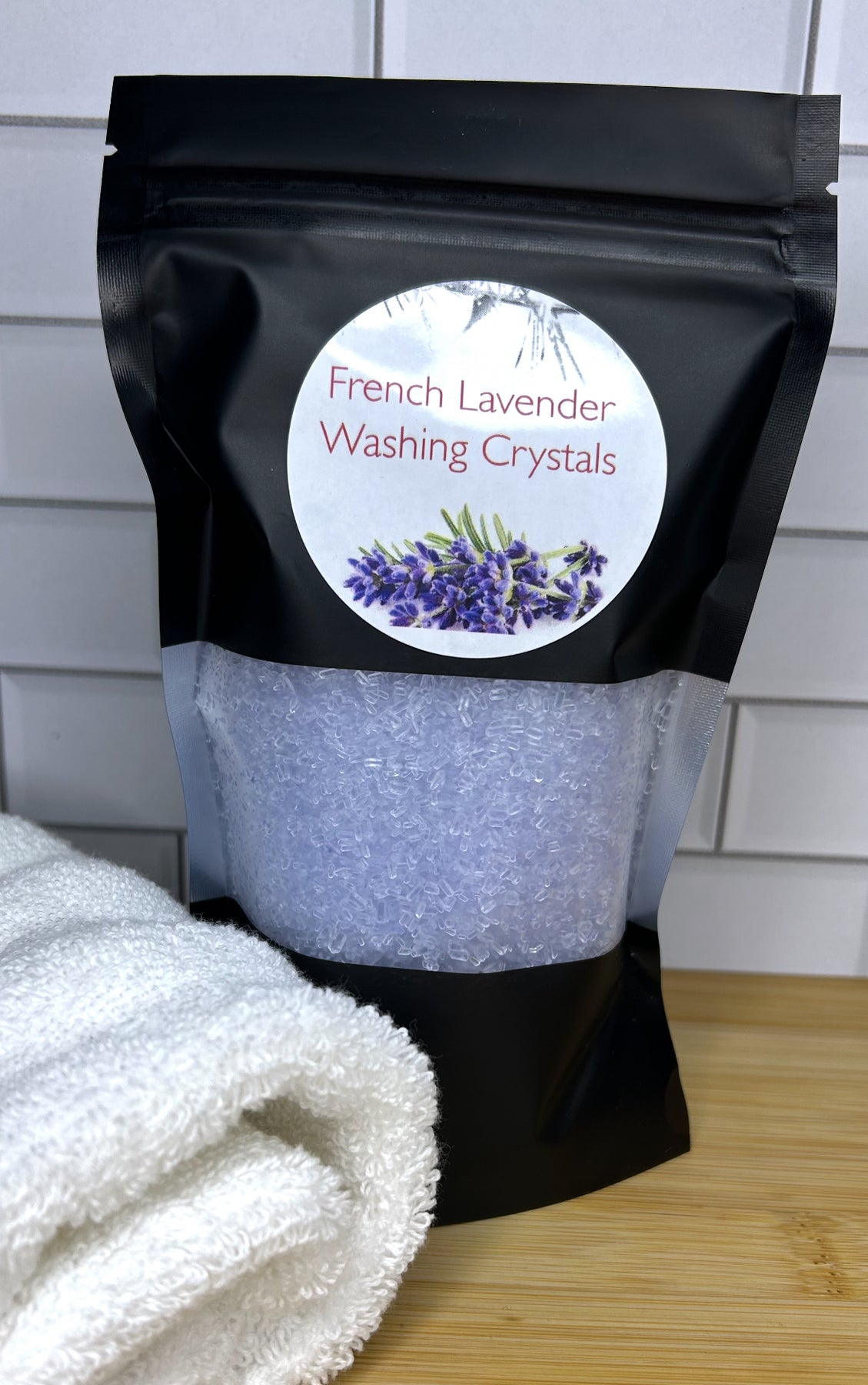 Handmade Washing Crystals | French Lavender Fragrance | Natural Fabric Softener Alternative