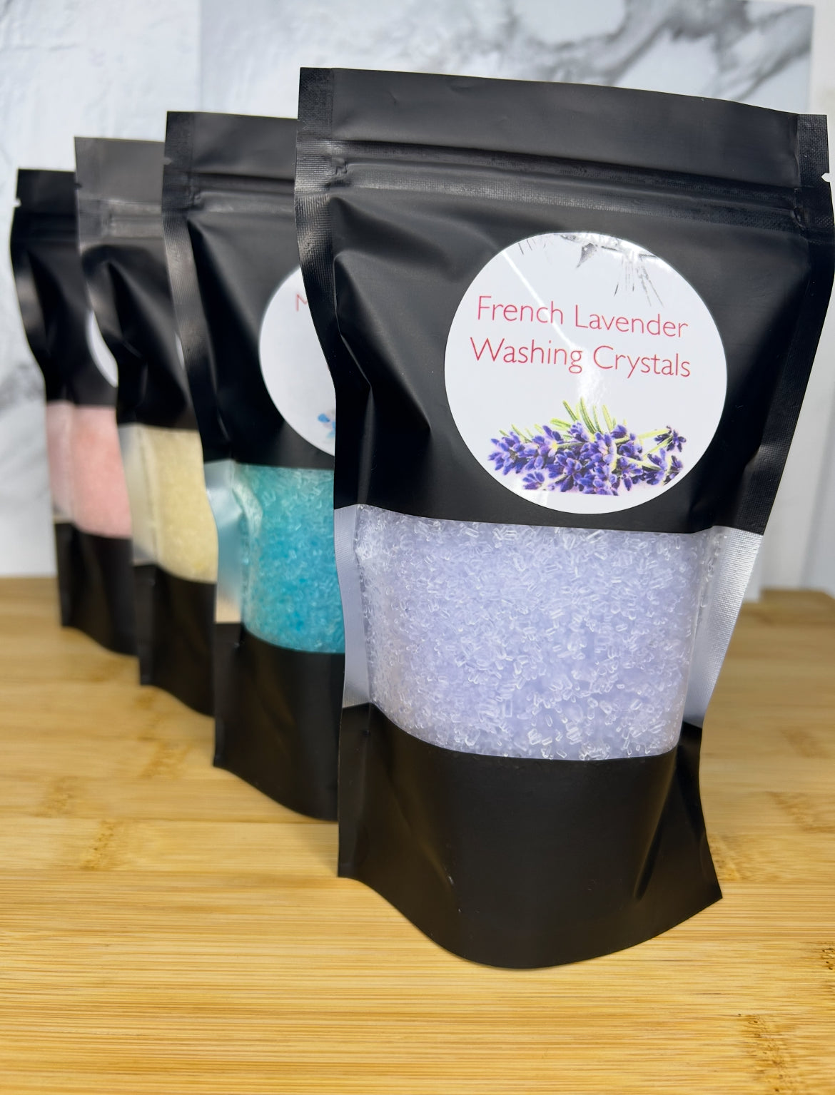 Handmade Washing Crystals | French Lavender Fragrance | Natural Fabric Softener Alternative