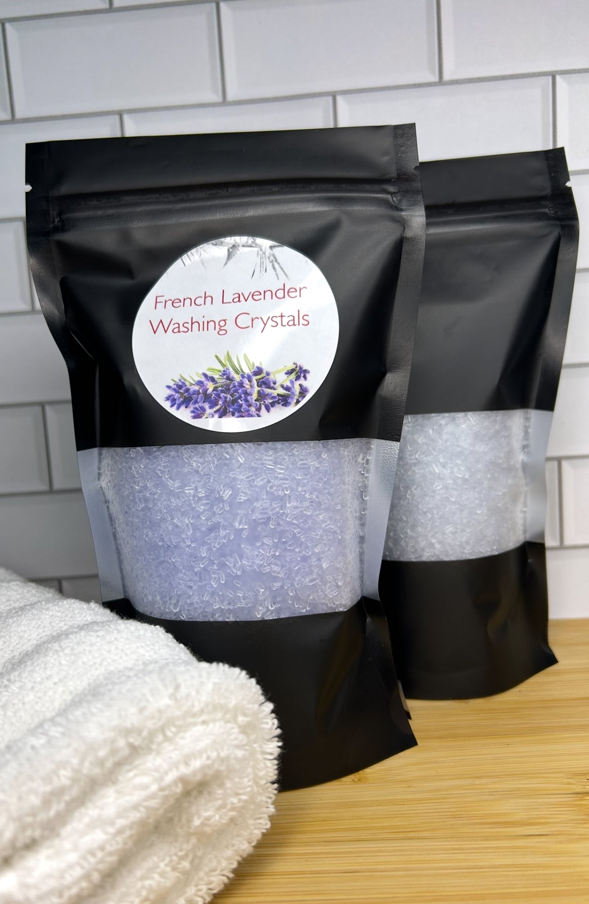 Handmade Washing Crystals | French Lavender Fragrance | Natural Fabric Softener Alternative