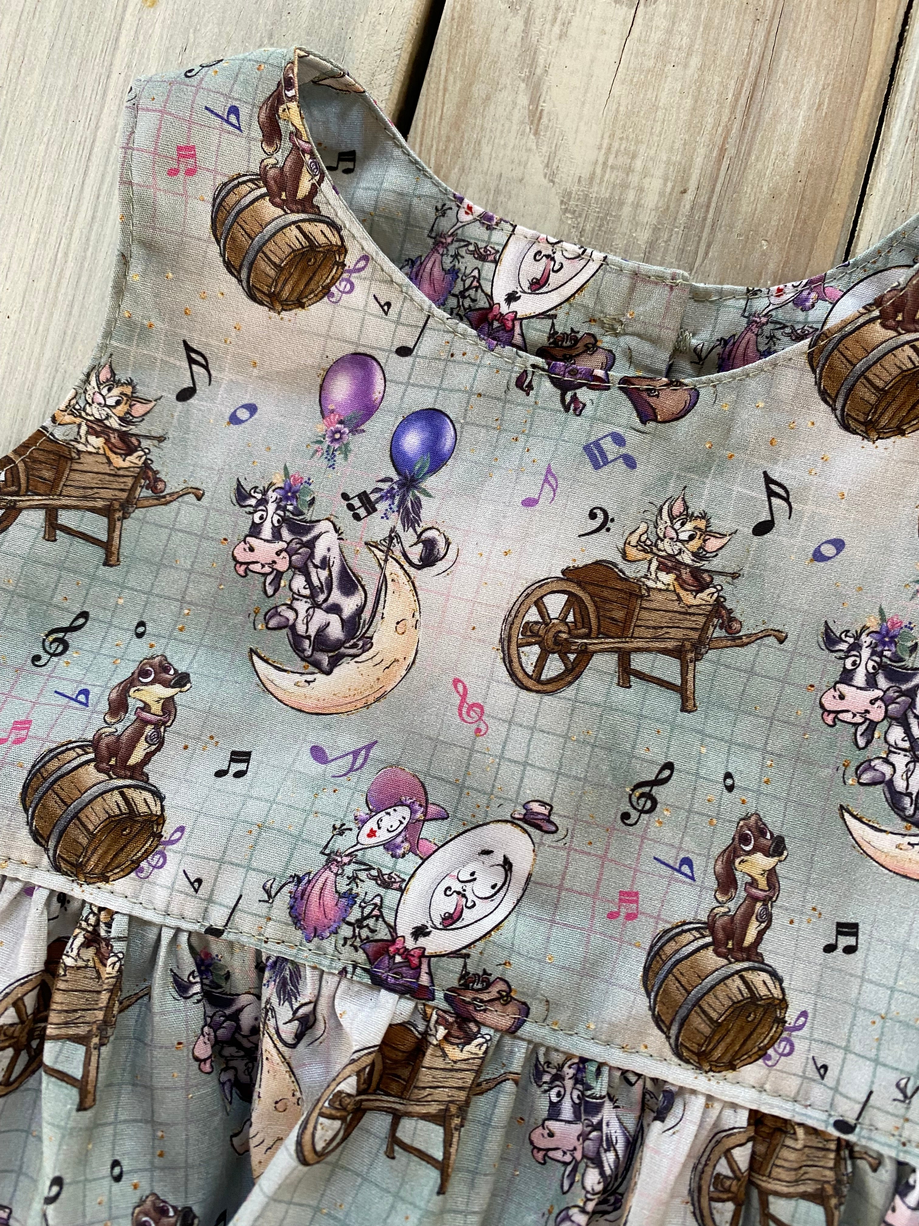 Nursery Rhyme Romper Handmade Size 1