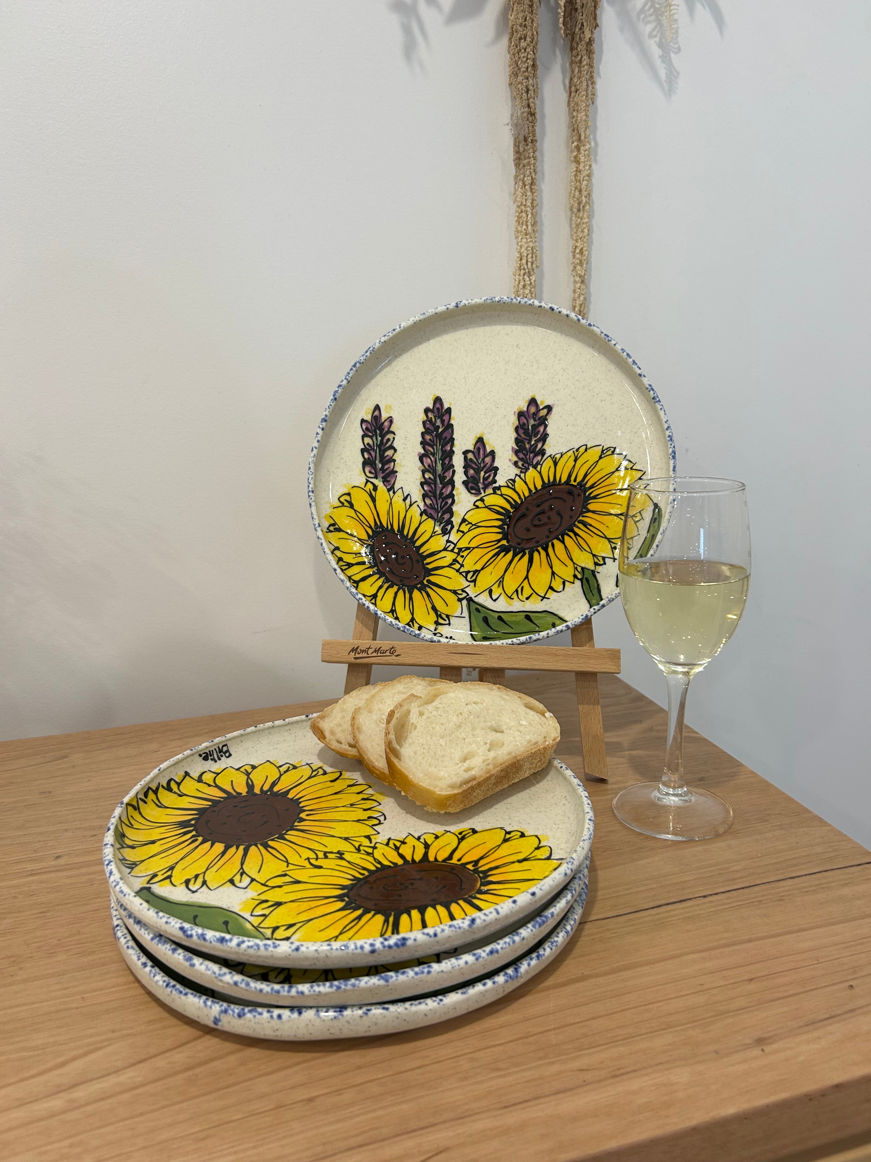 Hand Painted Sunflower Platter Various Designs