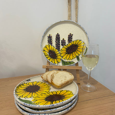 Hand Painted Sunflower Platter Various Designs