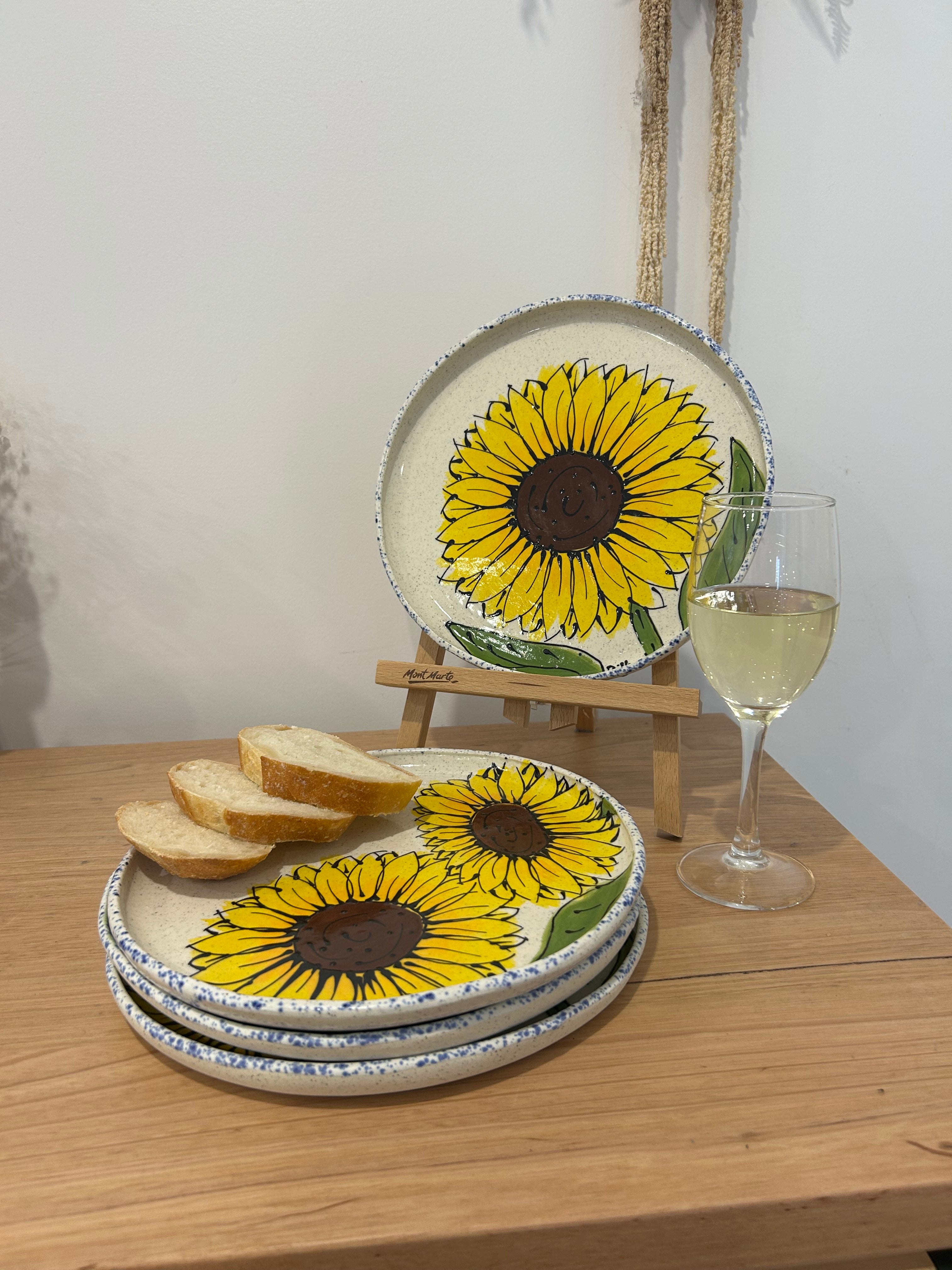 Hand Painted Sunflower Platter Various Designs