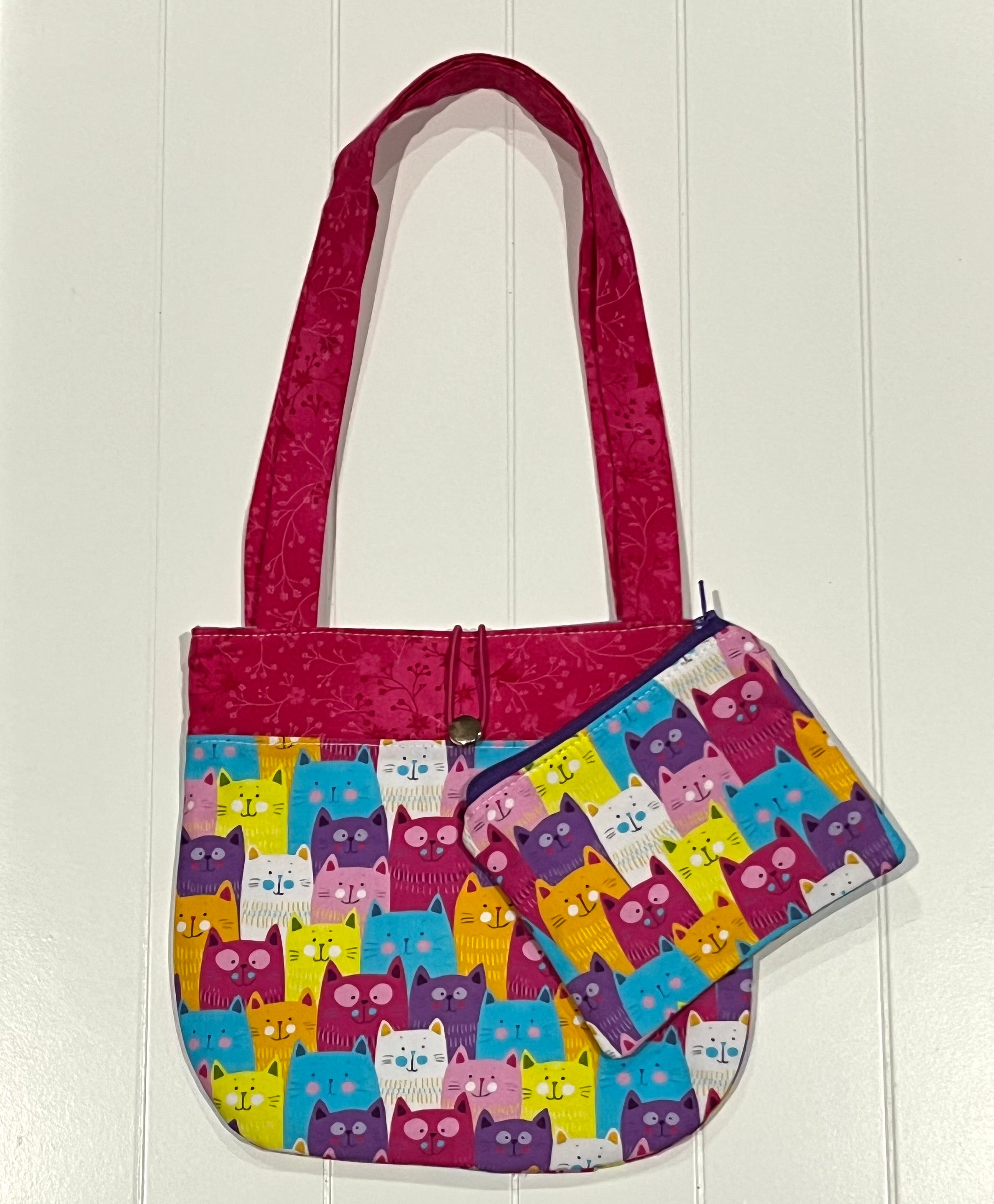 Rainbow cats handbag and purse