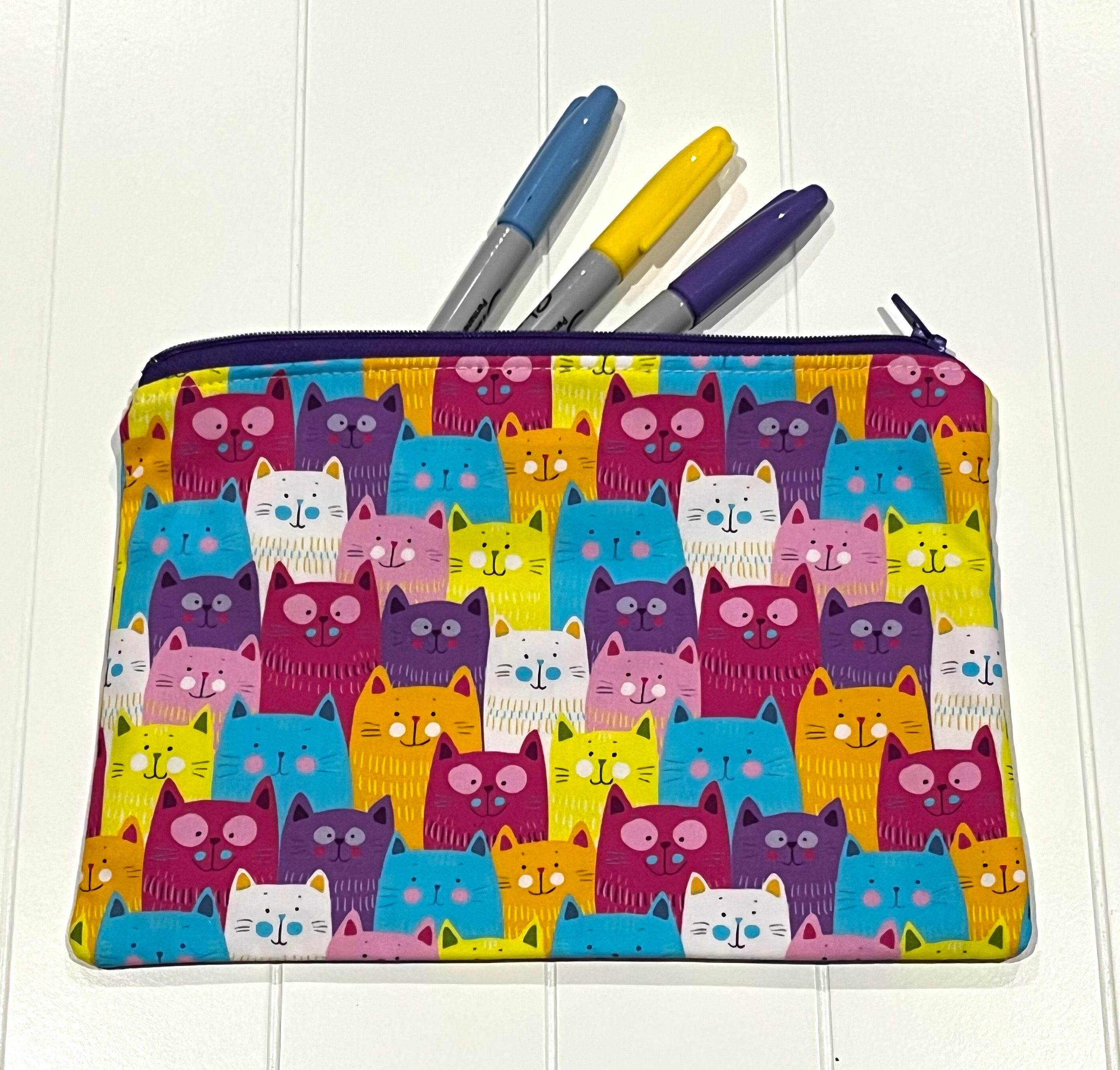 Bright cats pencil case