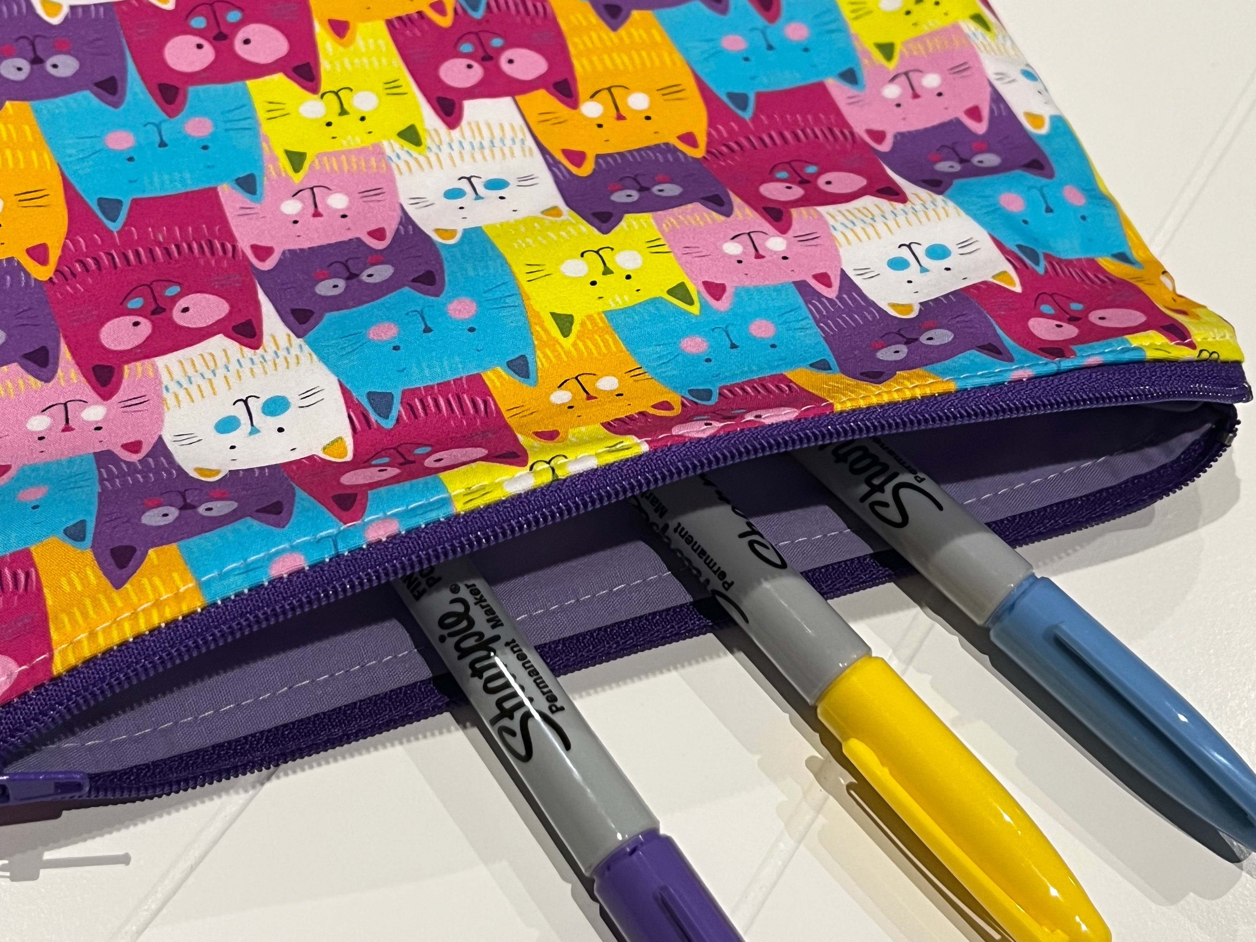 Bright cats pencil case
