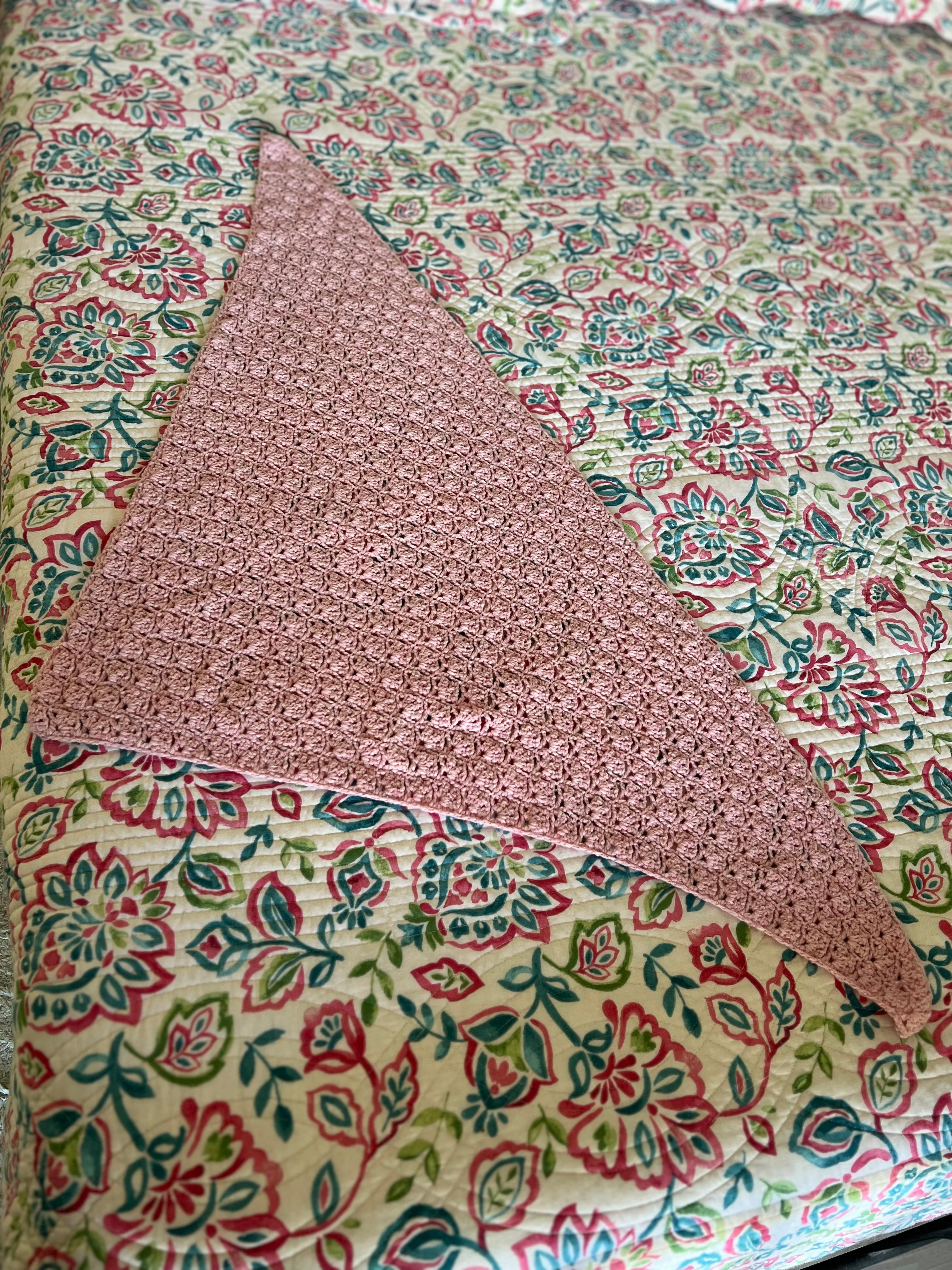 Fantail Crochet Neck Shawl