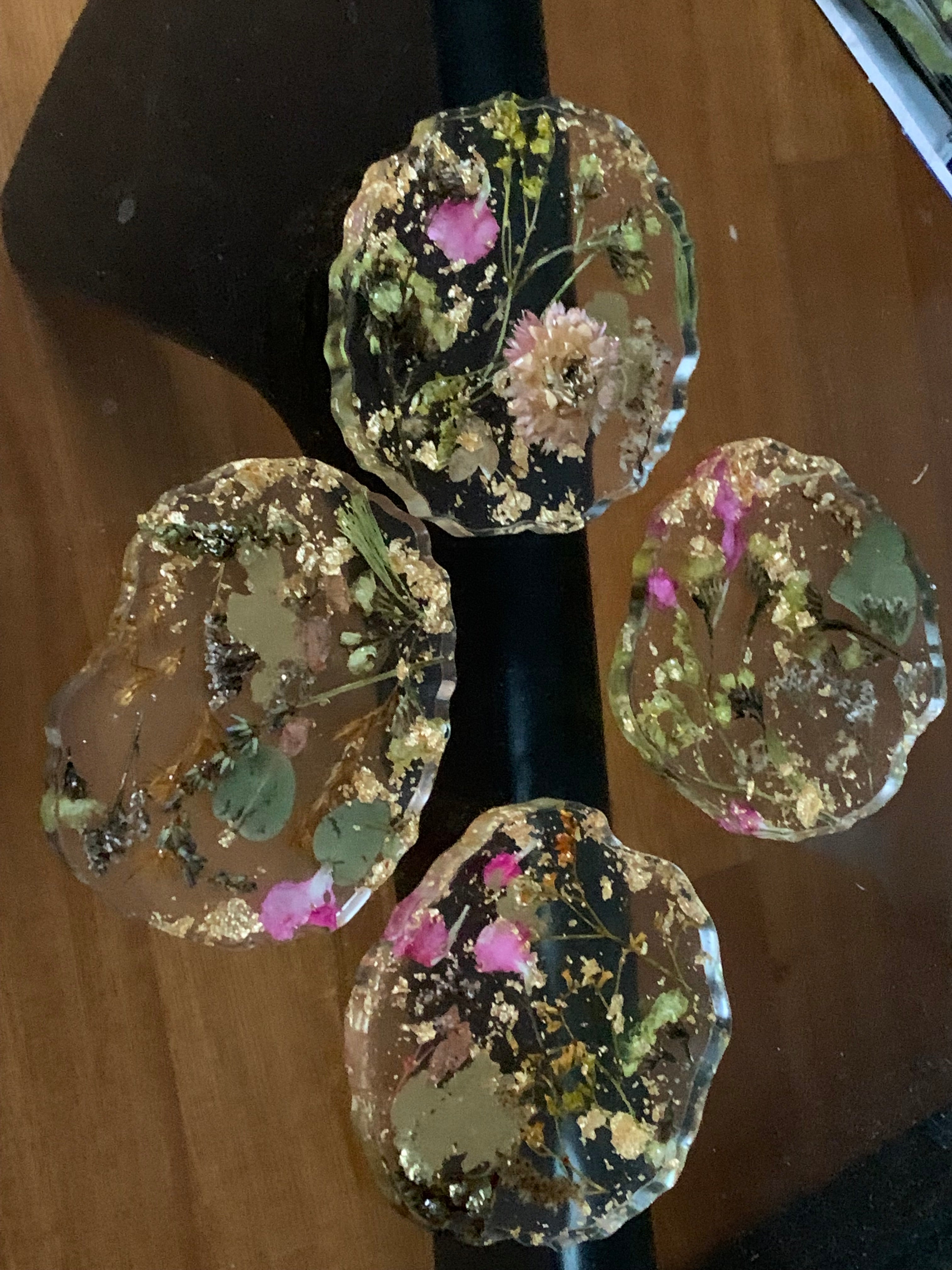 Australian native floral coasters