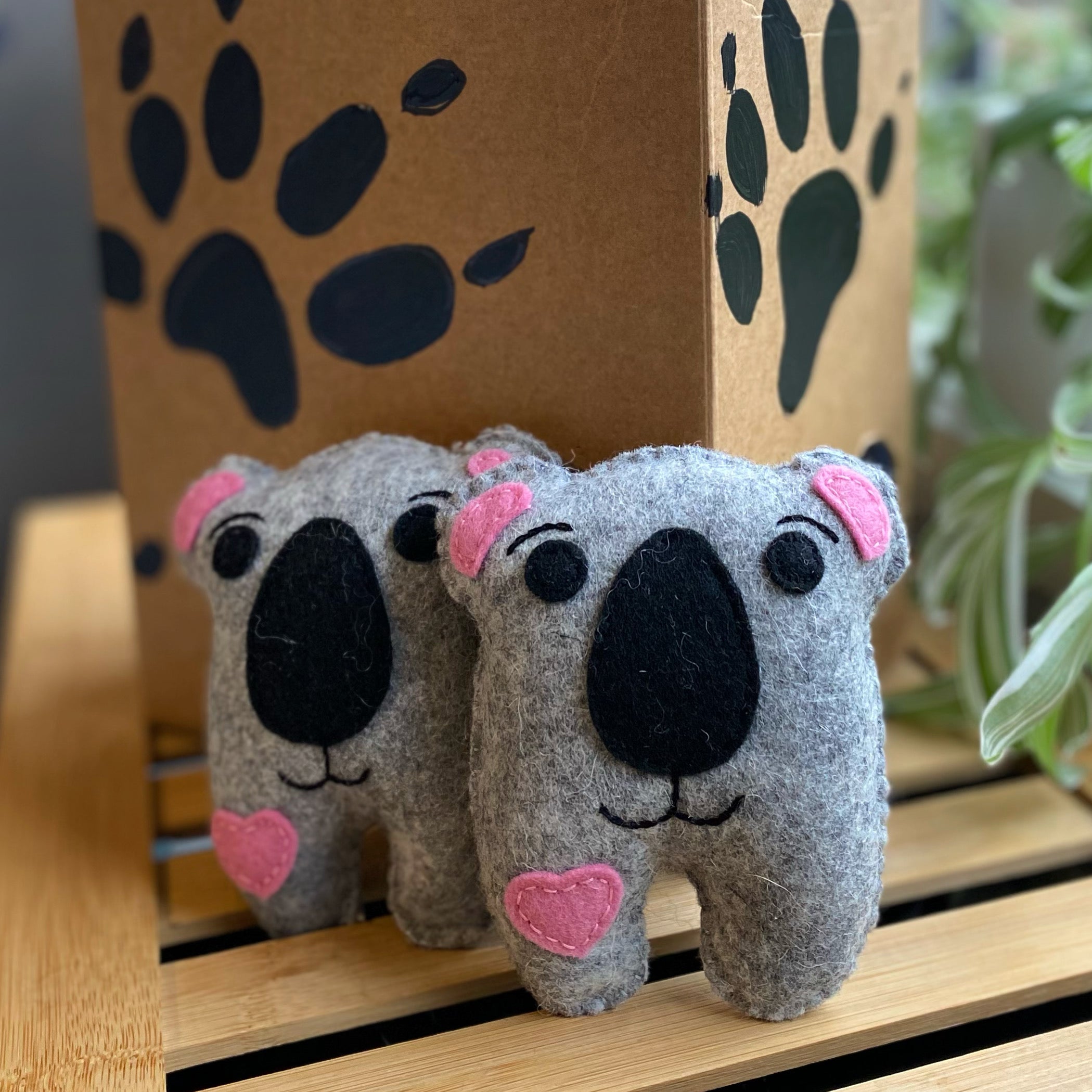 Cutie Koala soft toy , wool felt
