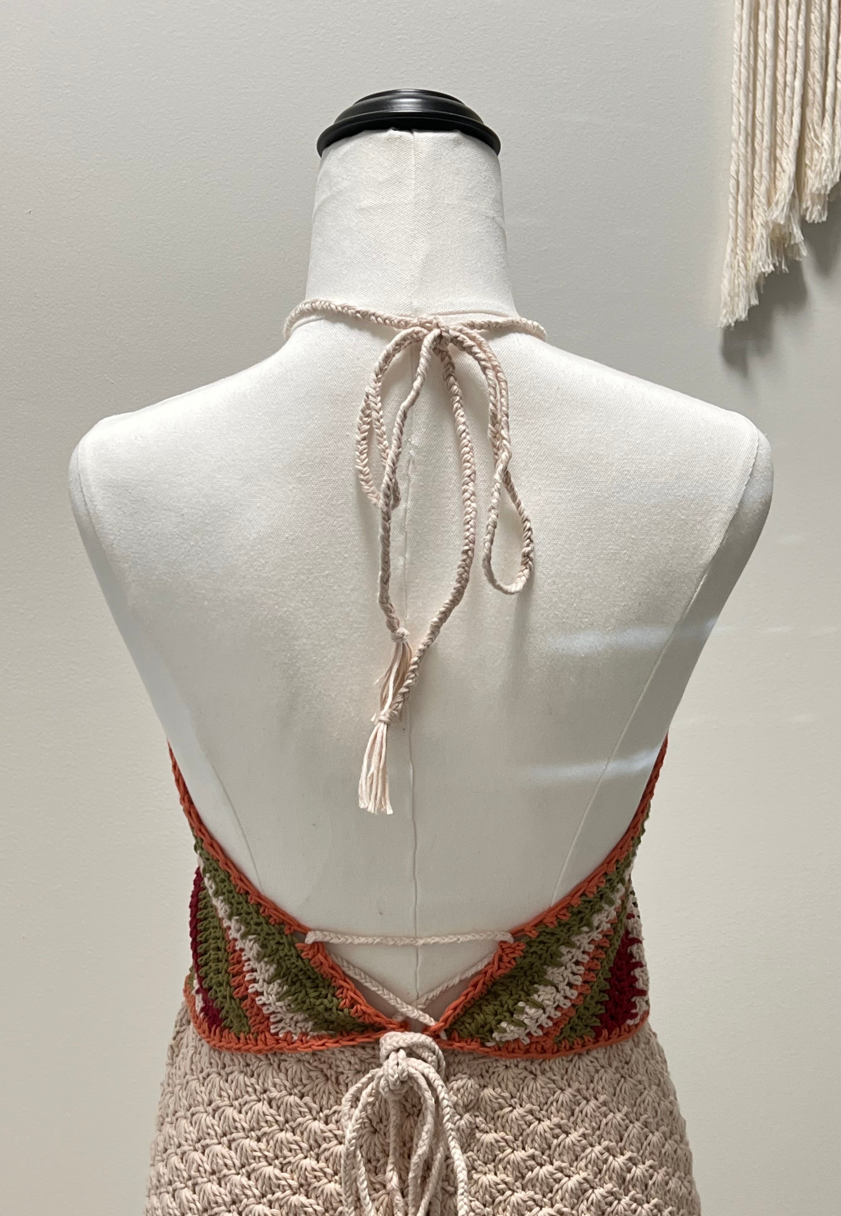 Pura Vida Crochet Halter Top