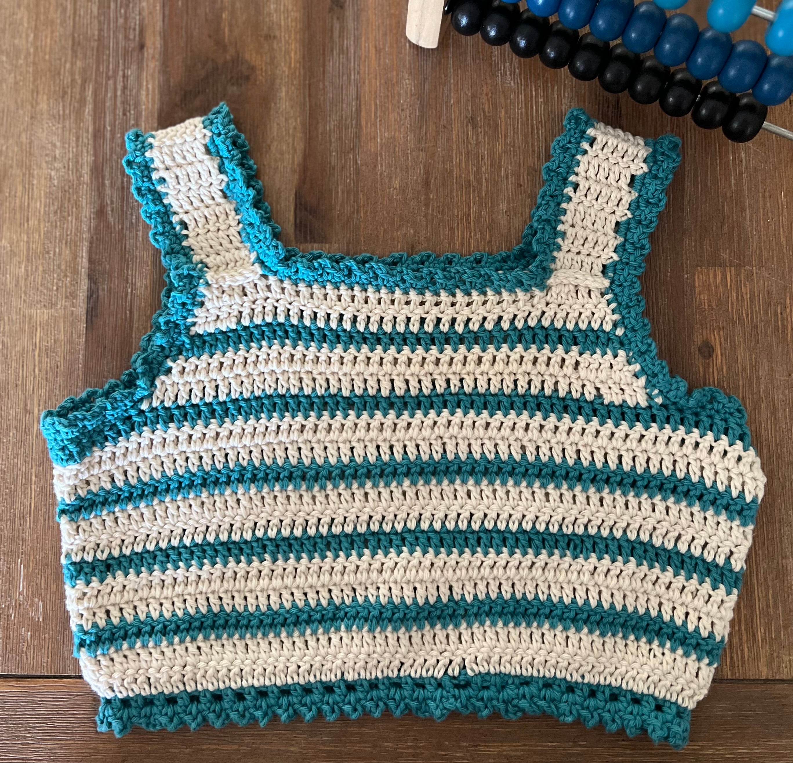 Girl’s Crochet Summer Shorts and Top Set