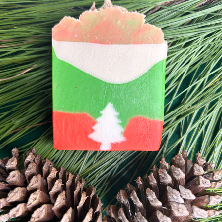 Handmade Christmas Soap | Pine Pollen | Shea Butter | Natural & Gentle Formula