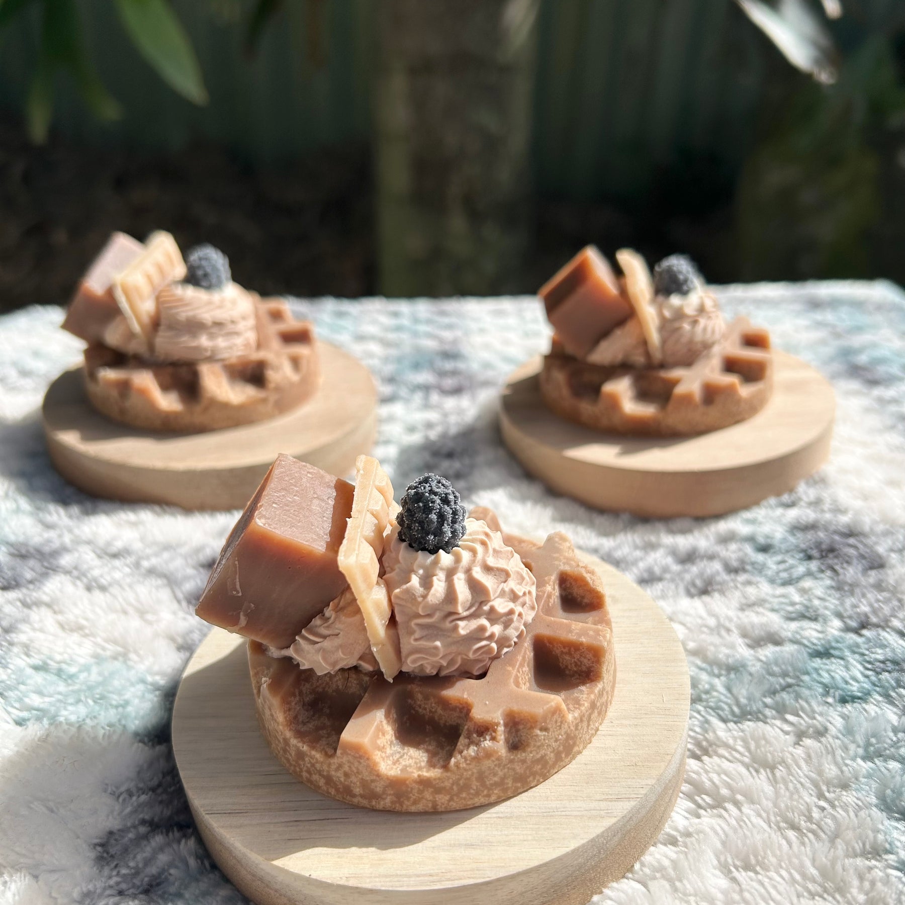 Handmade Chocolate Waffle Soap | Unique Dessert Gift | Artisan Skincare | Vegan