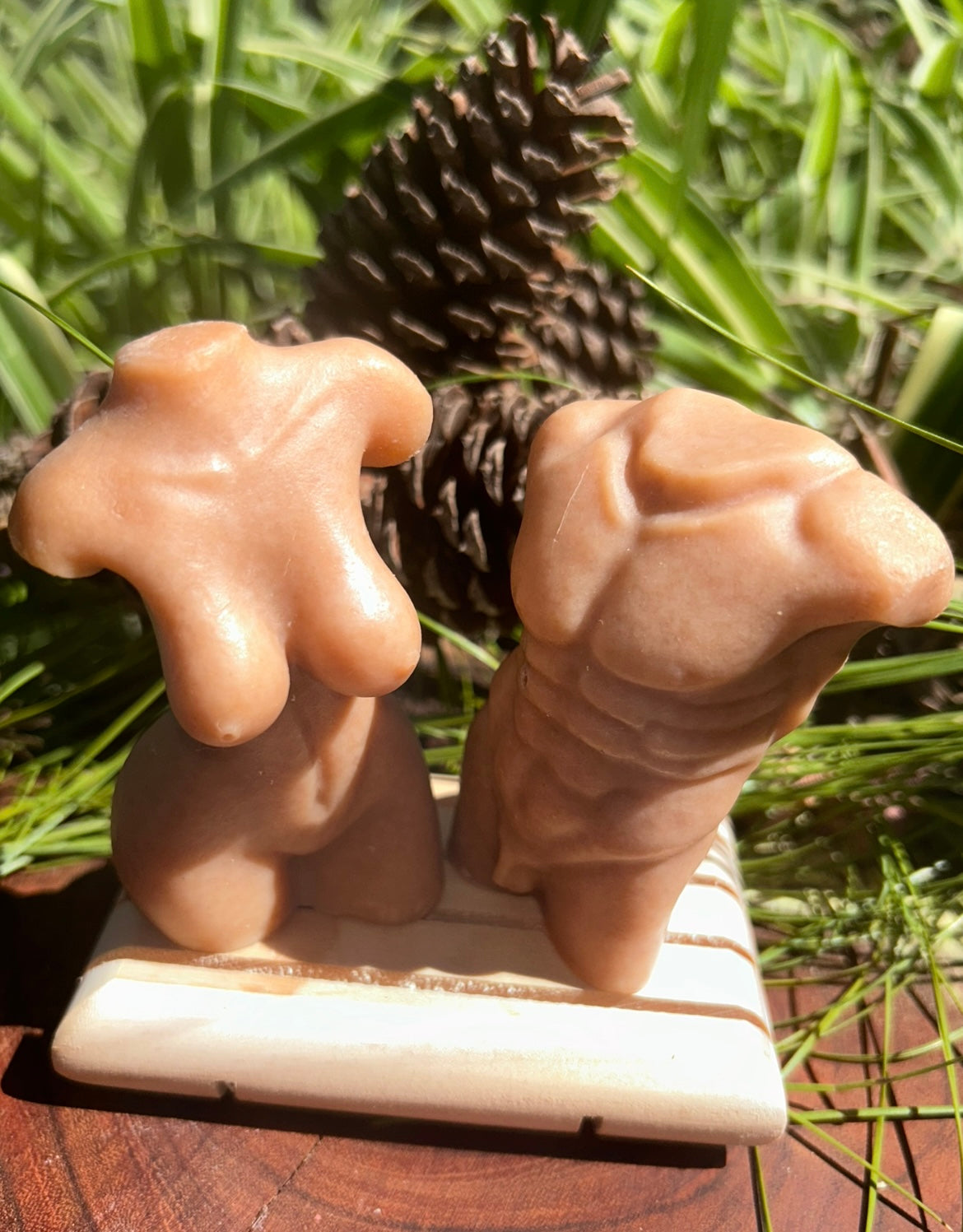 Handmade Pumpkin Spice Soap | Pair Of Soaps Gift | Torso Shape