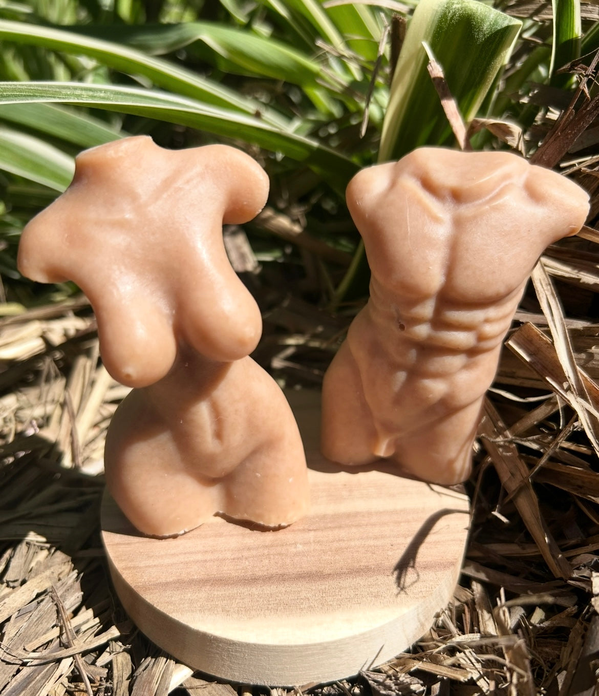 Handmade Pumpkin Spice Soap | Pair Of Soaps Gift | Torso Shape
