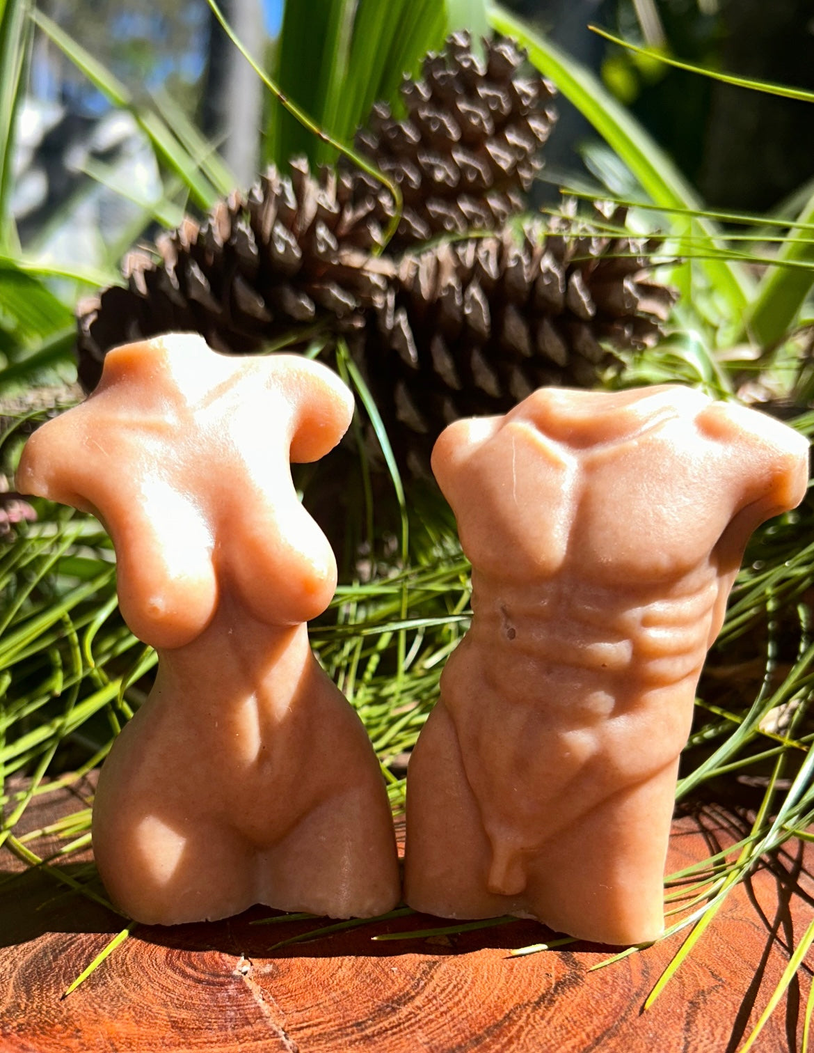 Handmade Pumpkin Spice Soap | Pair Of Soaps Gift | Torso Shape