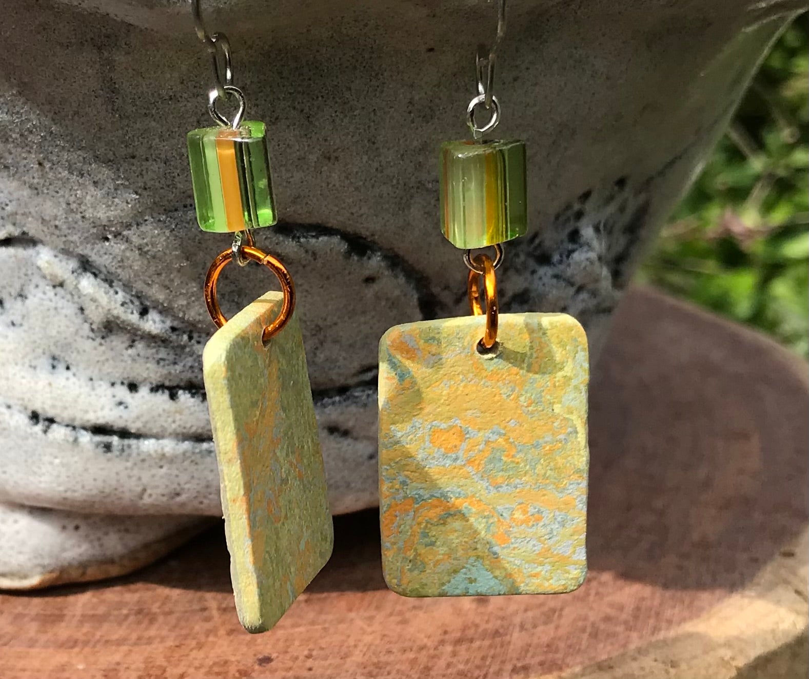 HANDMADE EARRINGS MADE WITH FLOORING