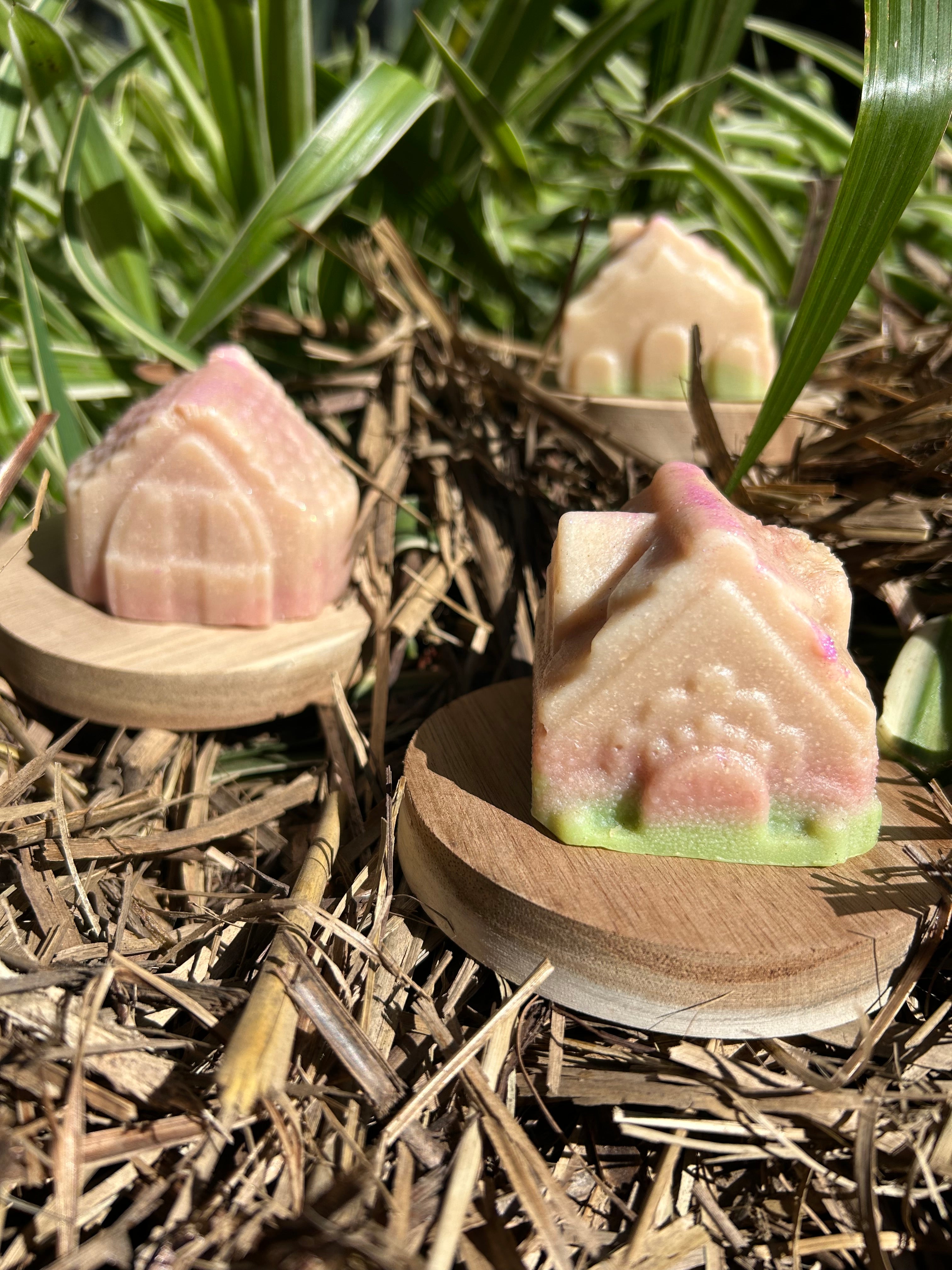 Handmade Christmas Soap Elf House | Natural Holiday Gift | Festive Glitter