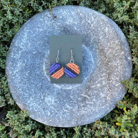 BOTTLE CAP EARRINGS WITH CARPET