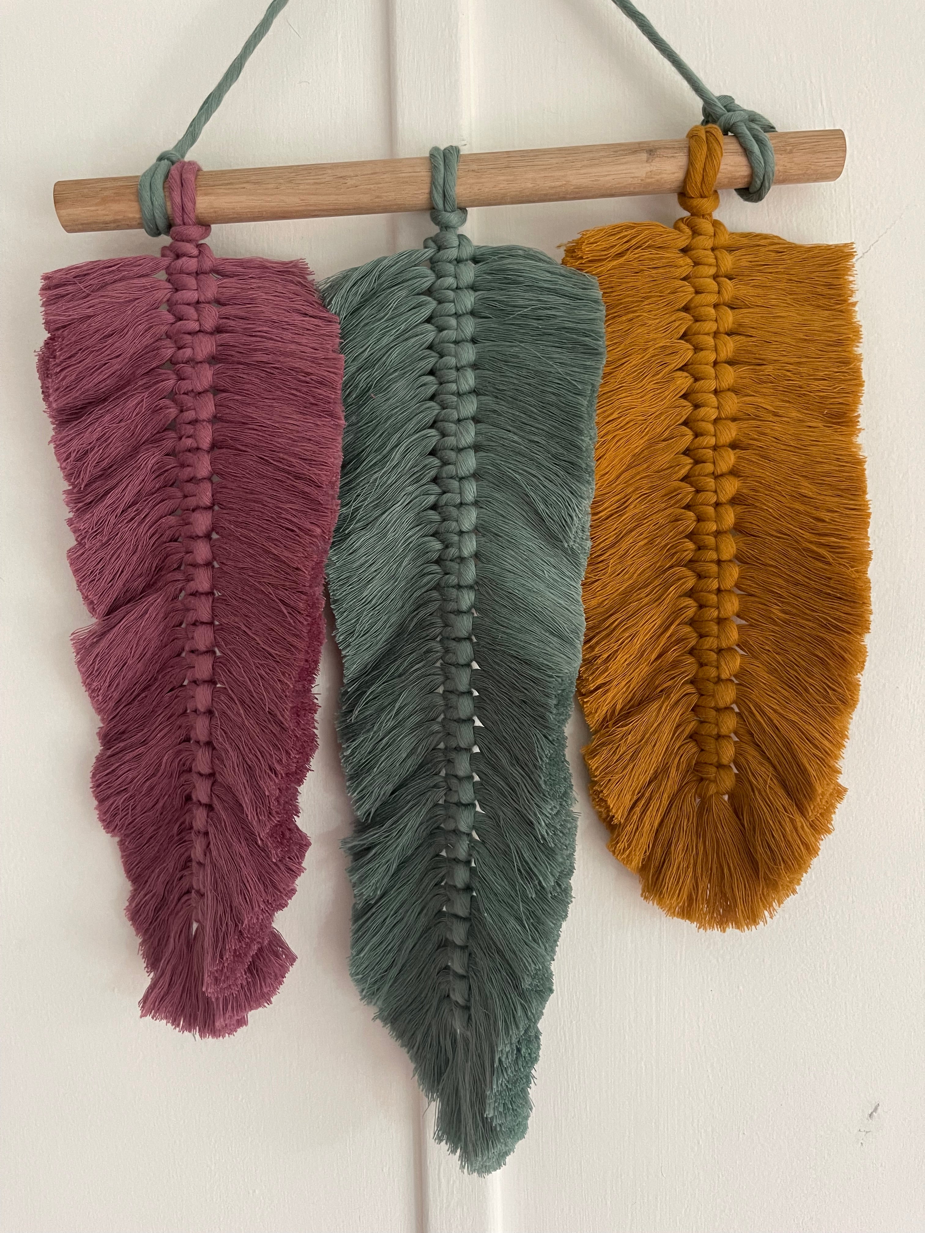 Macrame DIY Kit - Egyptian Cotton feathers