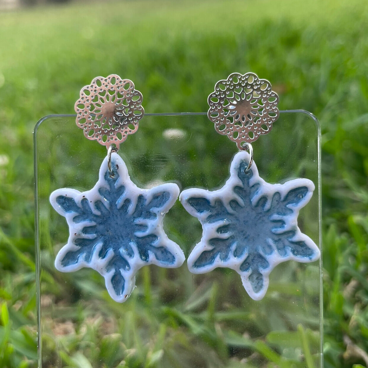 Snowflake Christmas Earrings