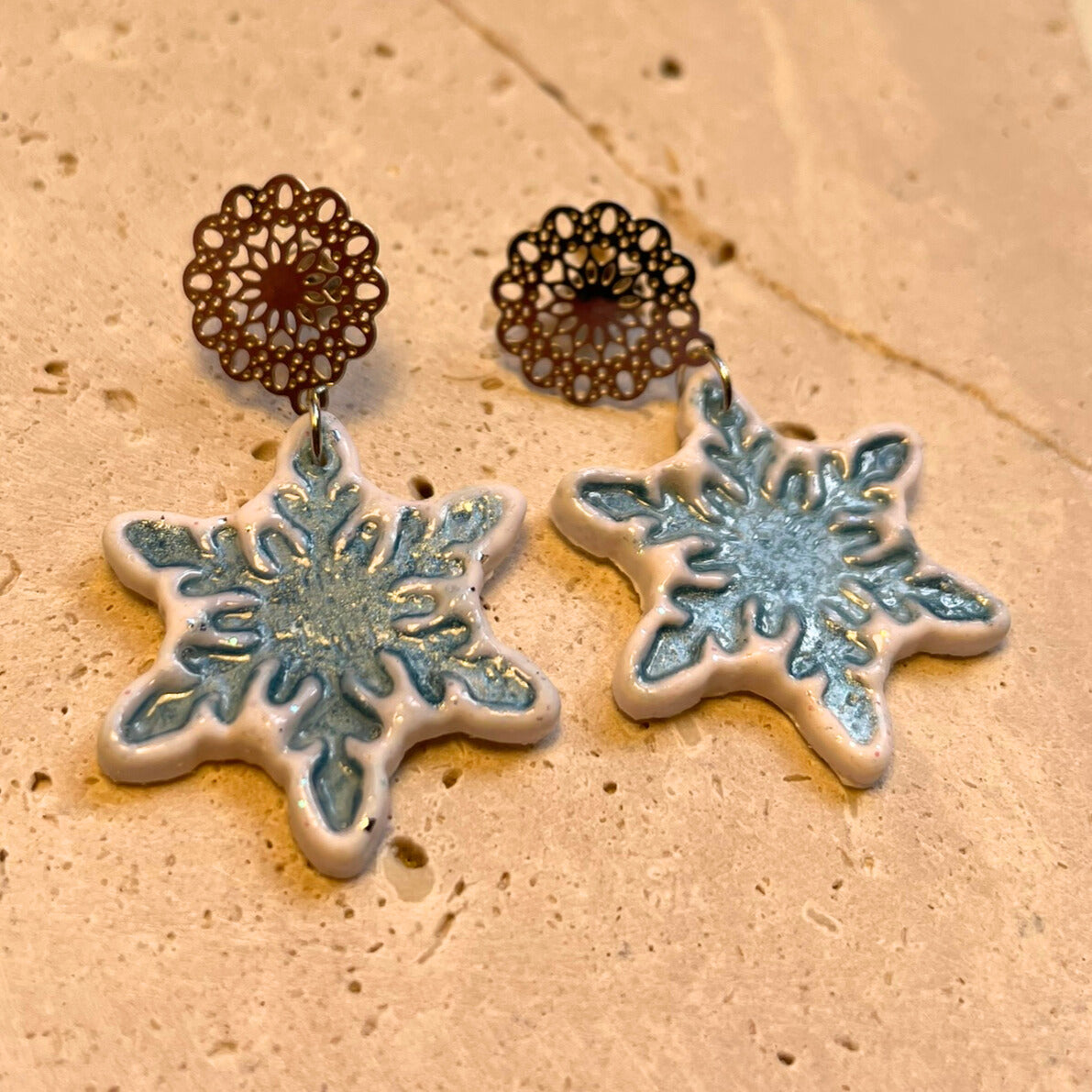 Snowflake Christmas Earrings