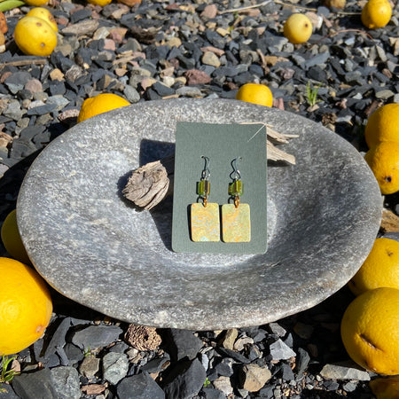 HANDMADE EARRINGS MADE WITH FLOORING