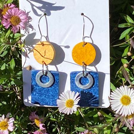 HANDMADE EARRINGS MADE WITH FLOORING