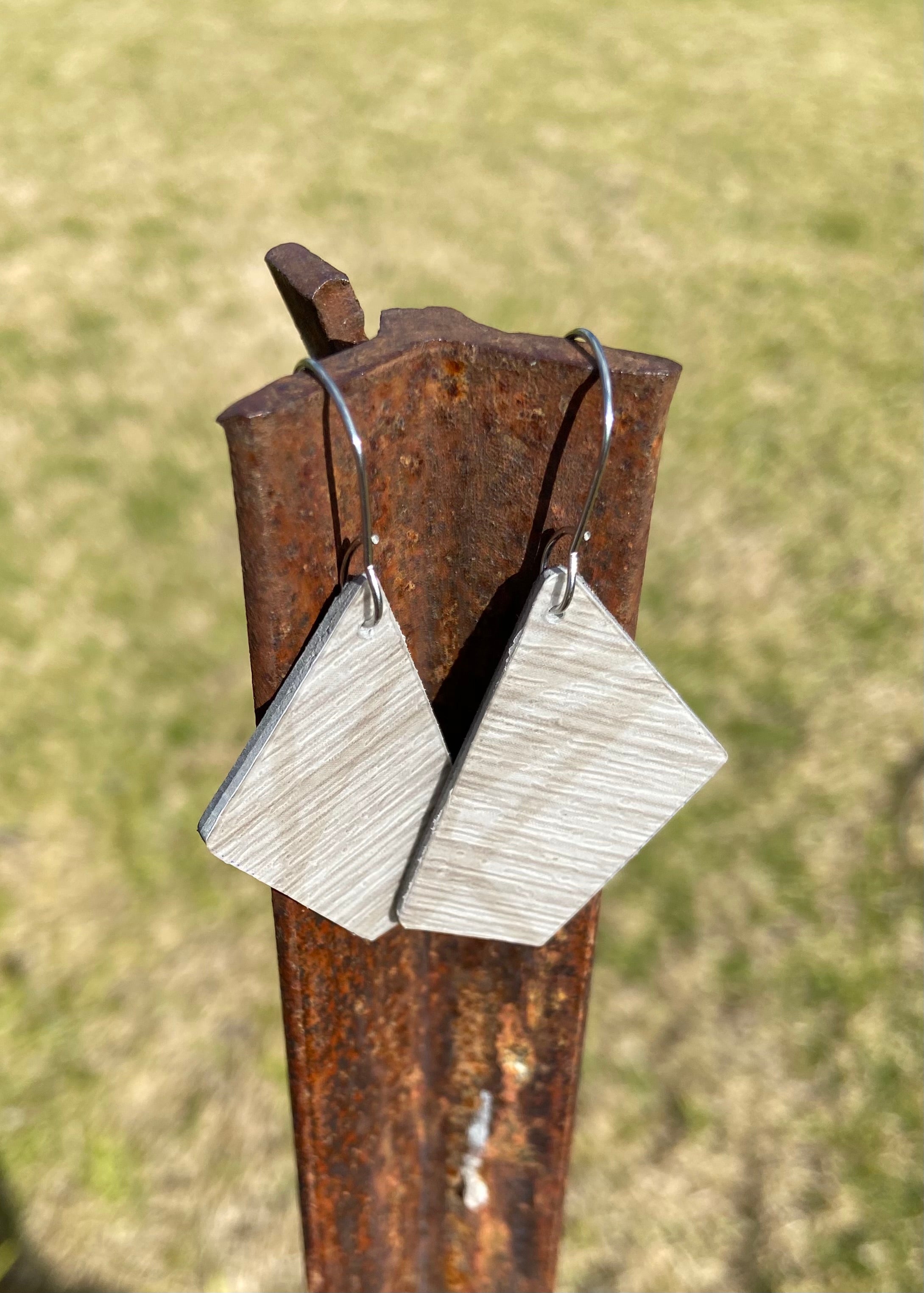 Vinyl Floor Earrings