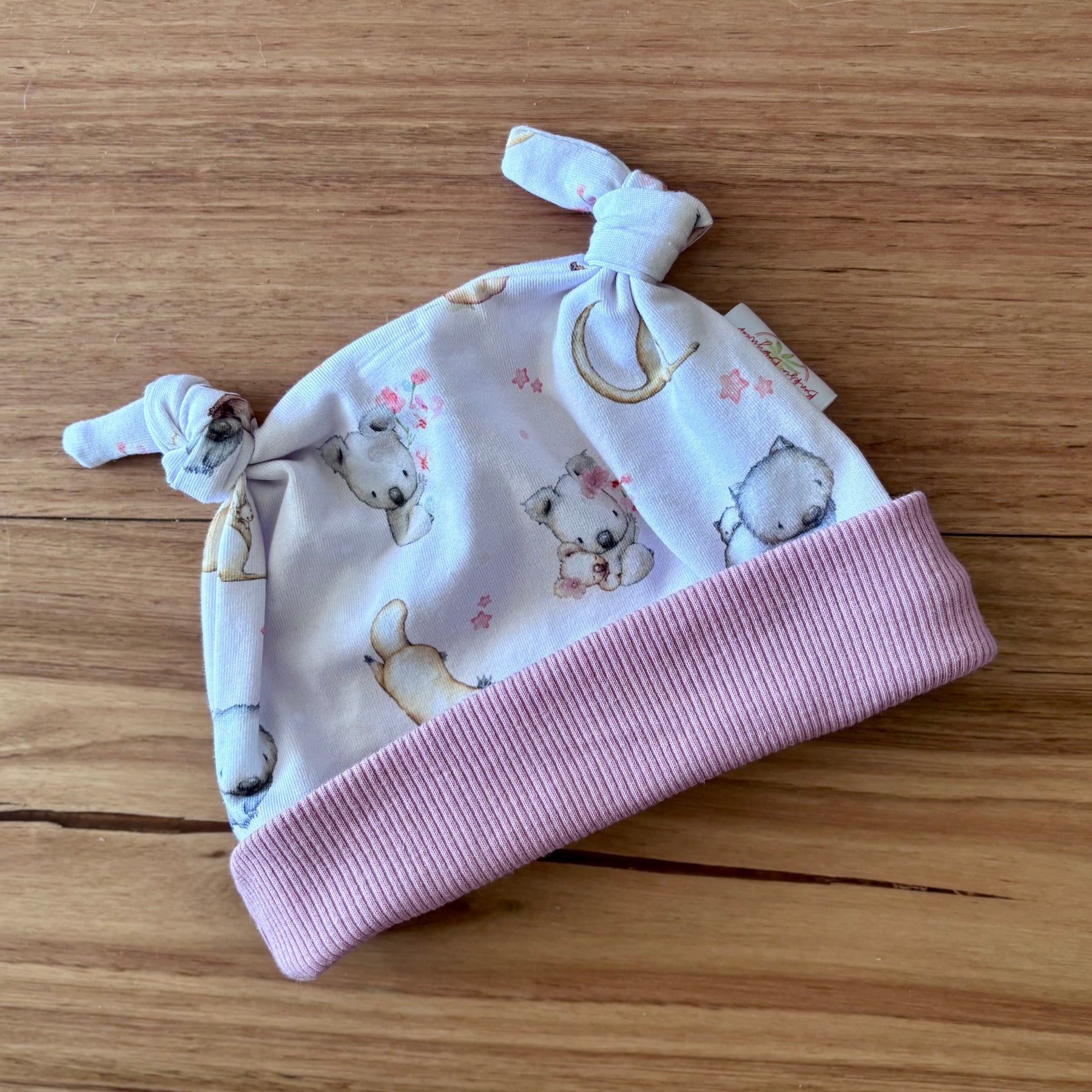 Baby Pants and Hat Set - Pink Koala Platypus