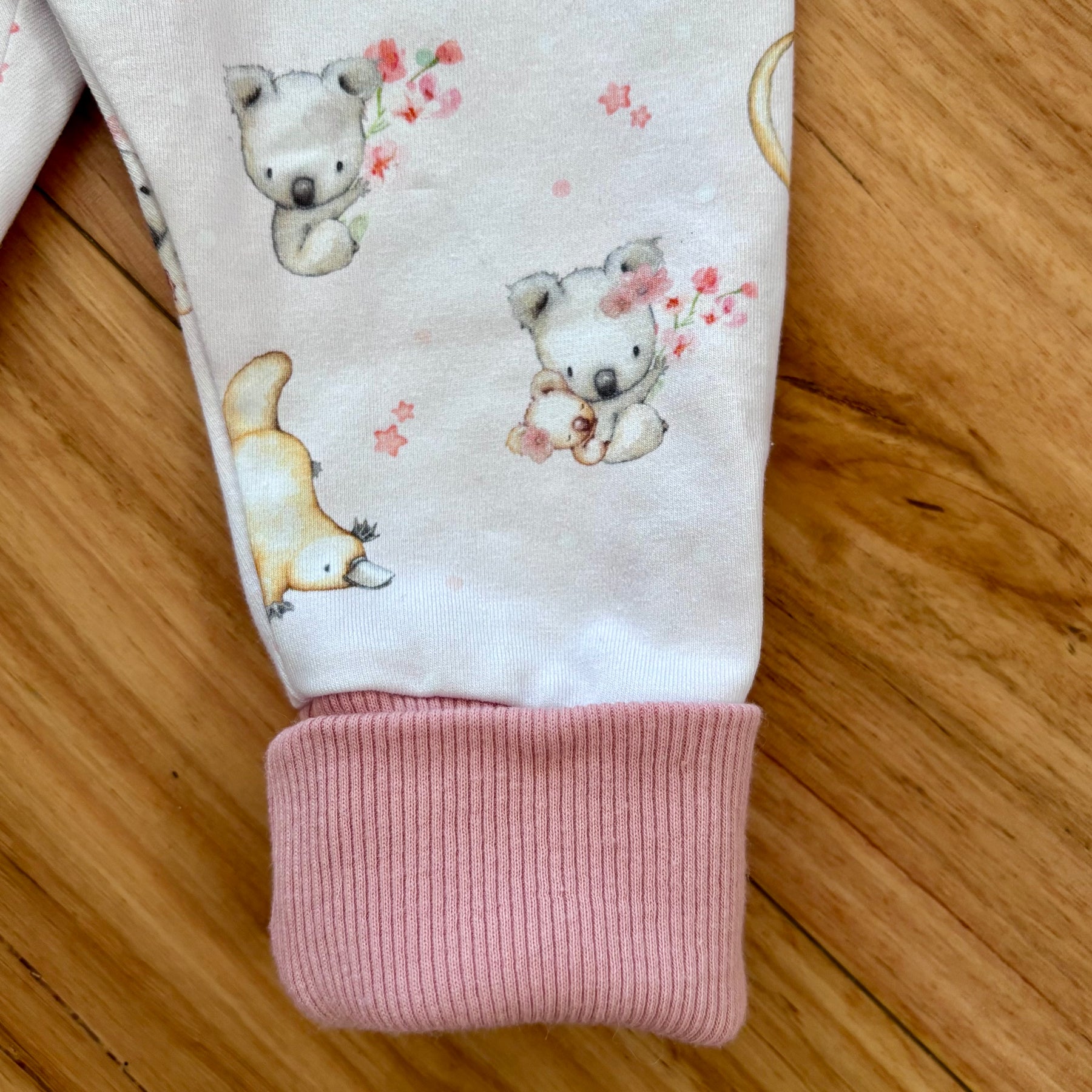 Baby Pants and Hat Set - Pink Koala Platypus