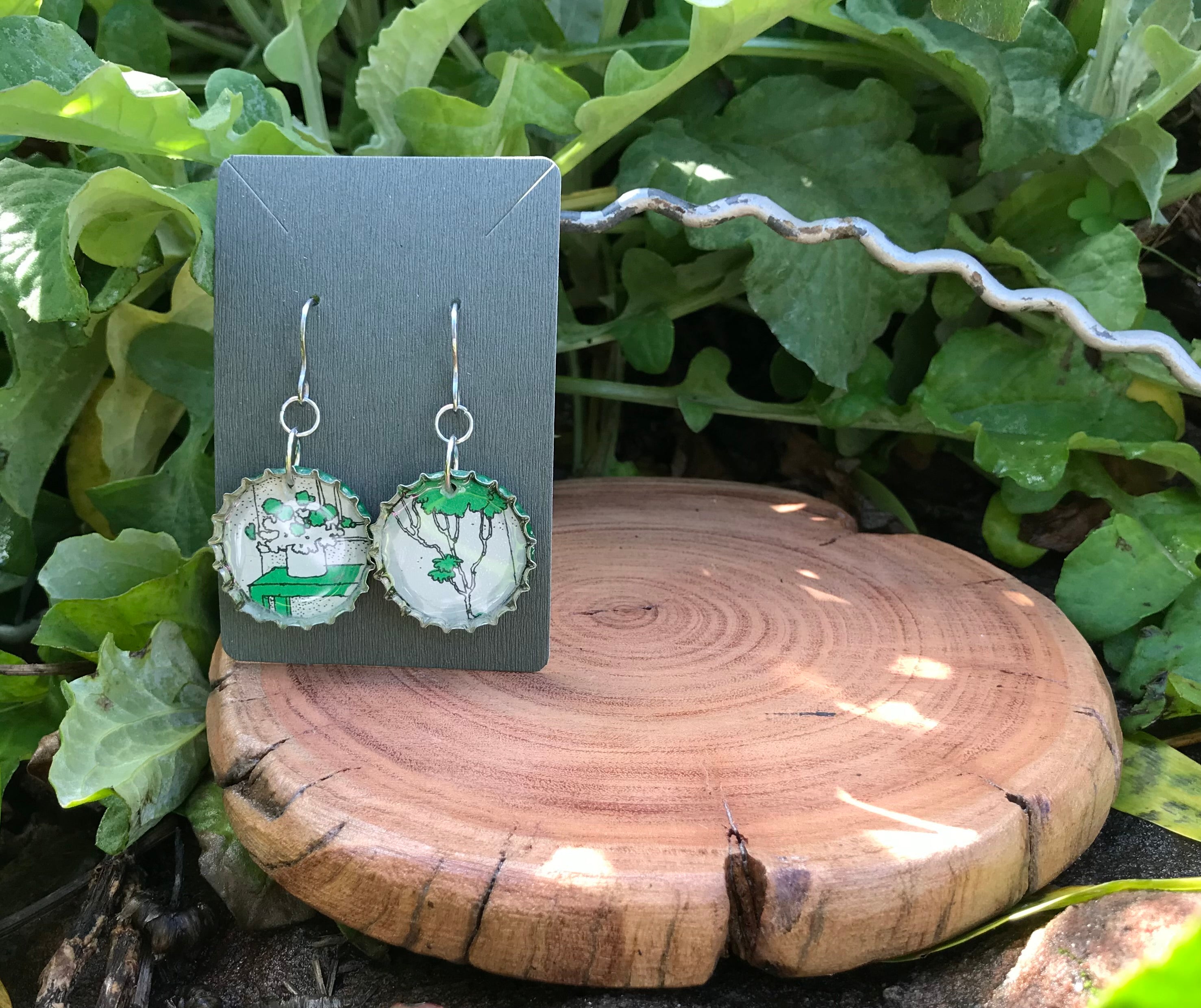 BOTTLE CAP EARRINGS