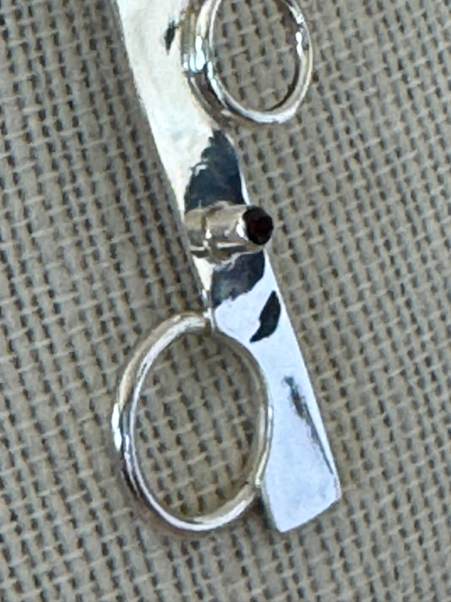 Handmade Sterling Silver Pendant with Garnet