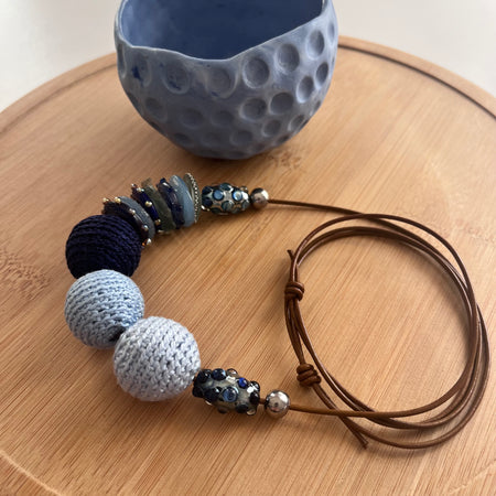 Strand Necklace - Study in Blue